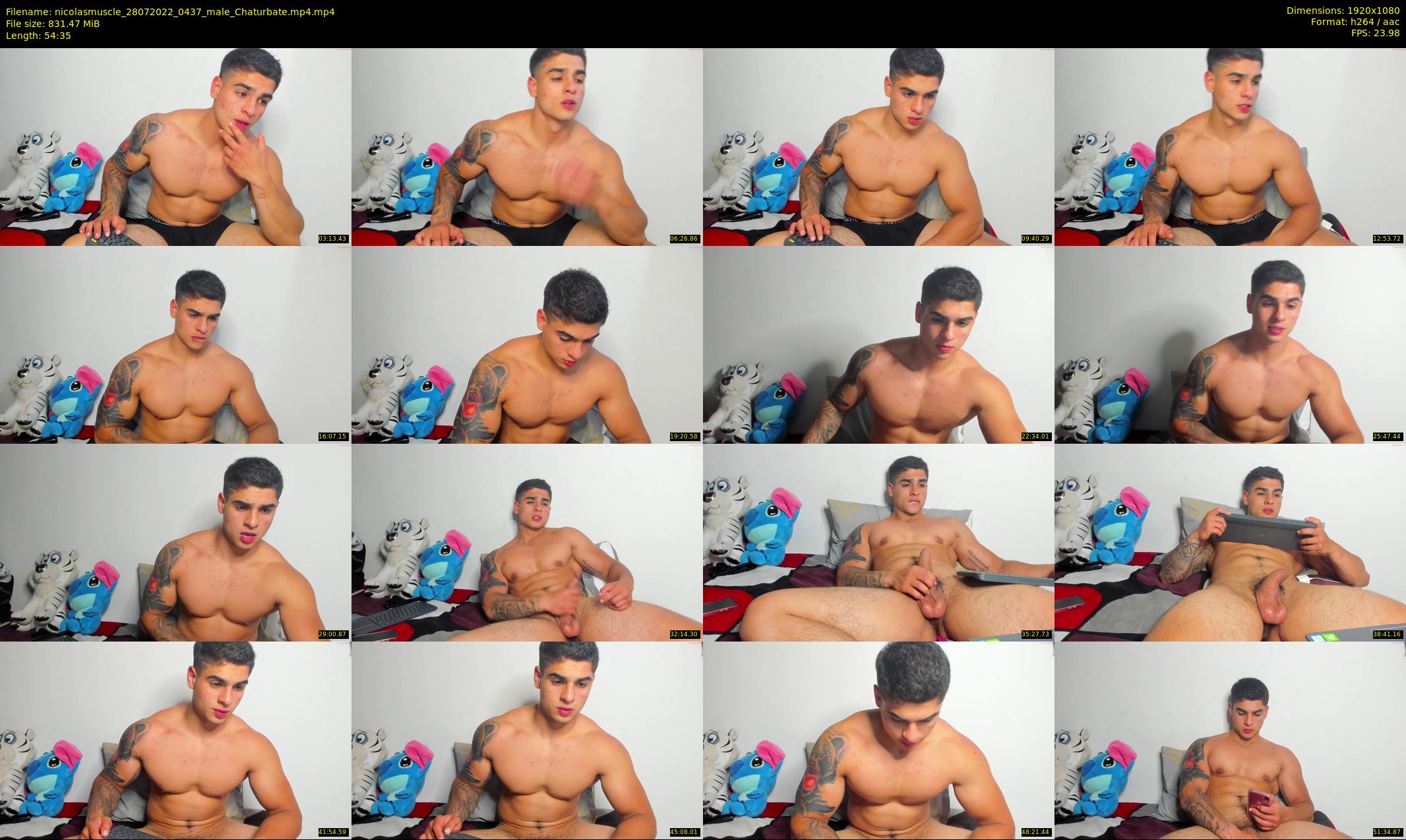 nicolasmuscle — 55 minute Chaturbate male cam show recording, 1080p, Jul 28, 2022