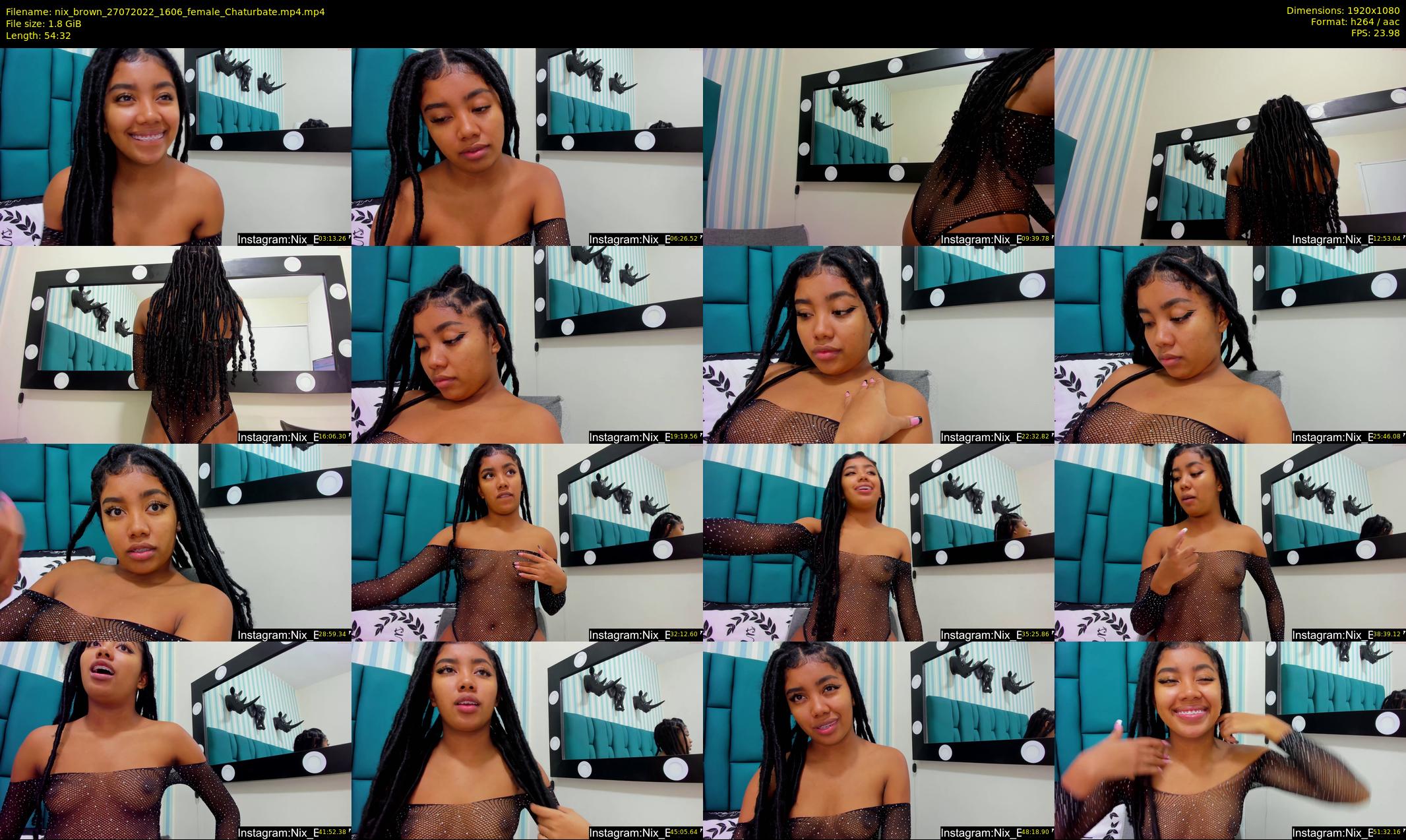 nix_brown — 55 minute Chaturbate female cam show recording, 1080p, Jul 27, 2022