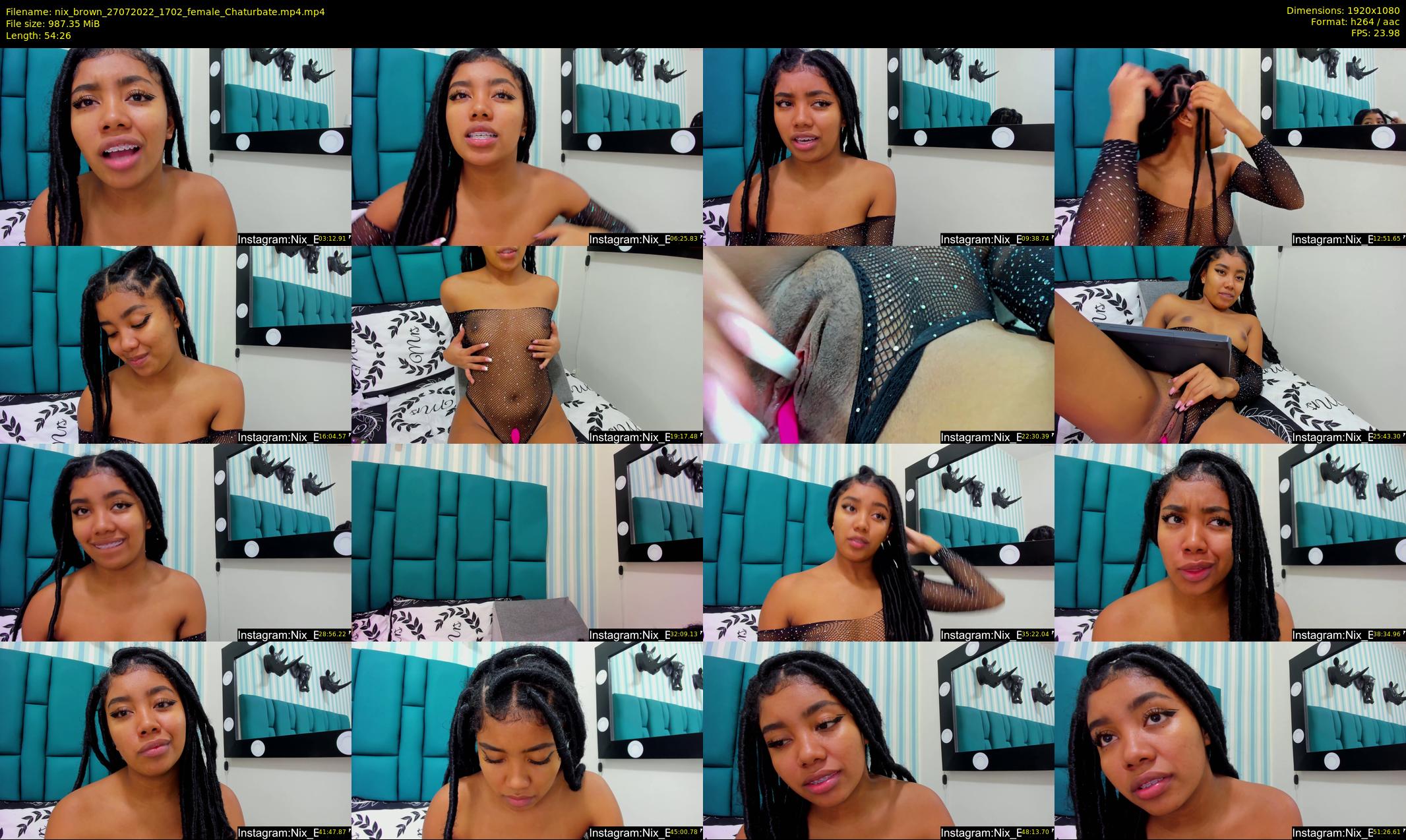 nix_brown — 55 minute Chaturbate female cam show recording, 1080p, Jul 27, 2022