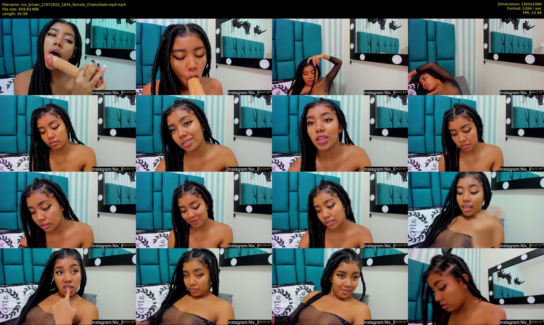 nix_brown — 35 minute Chaturbate female cam show recording, 1080p, Jul 27, 2022