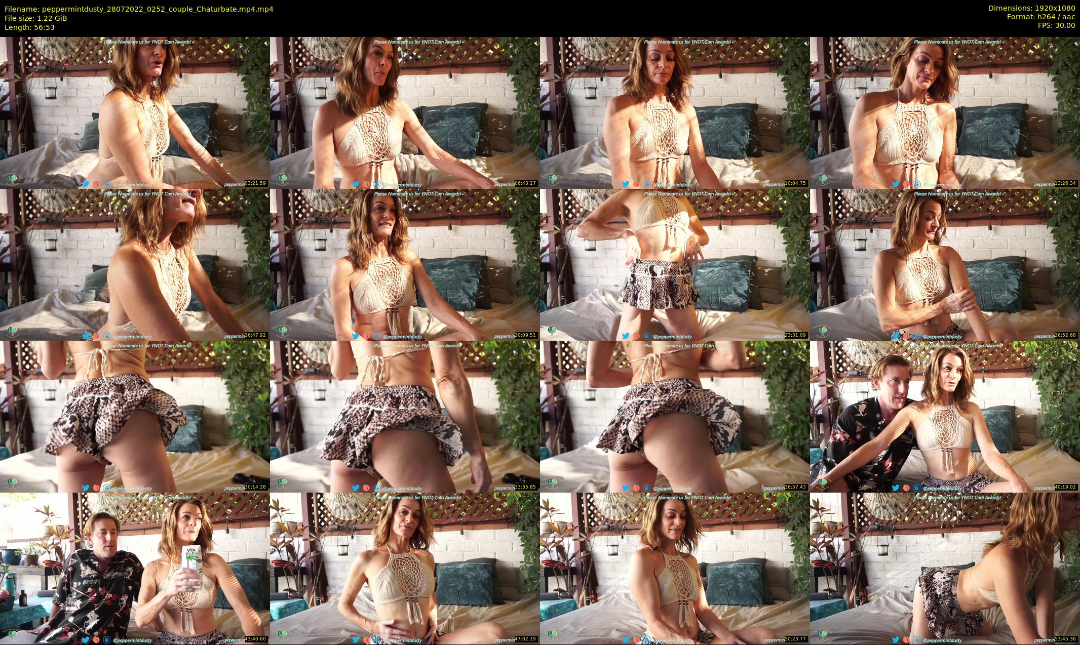 peppermintdusty — 57 minute Chaturbate couple cam show recording, 1080p, Jul 28, 2022