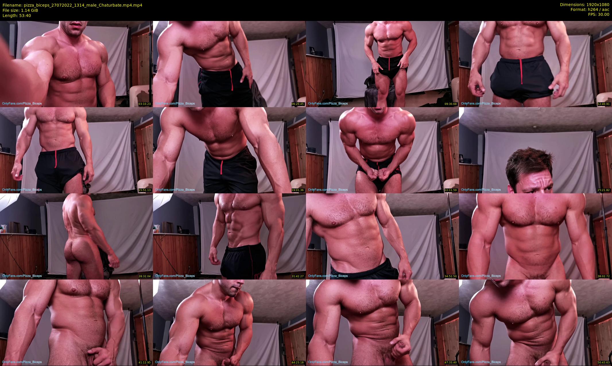 pizza_biceps — 54 minute Chaturbate male cam show recording, 1080p, Jul 27, 2022
