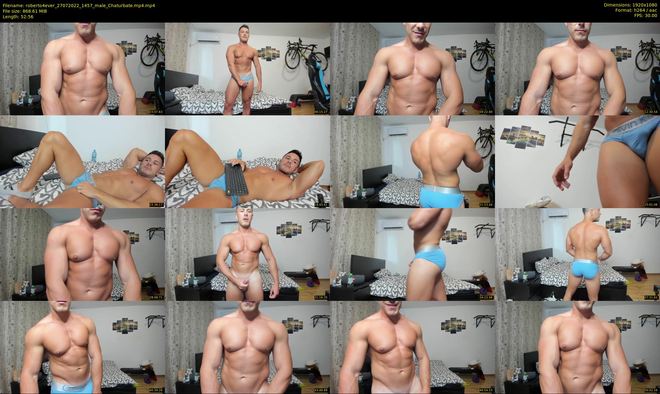 roberto4ever — 53 minute Chaturbate male cam show recording, 1080p, Jul 27, 2022