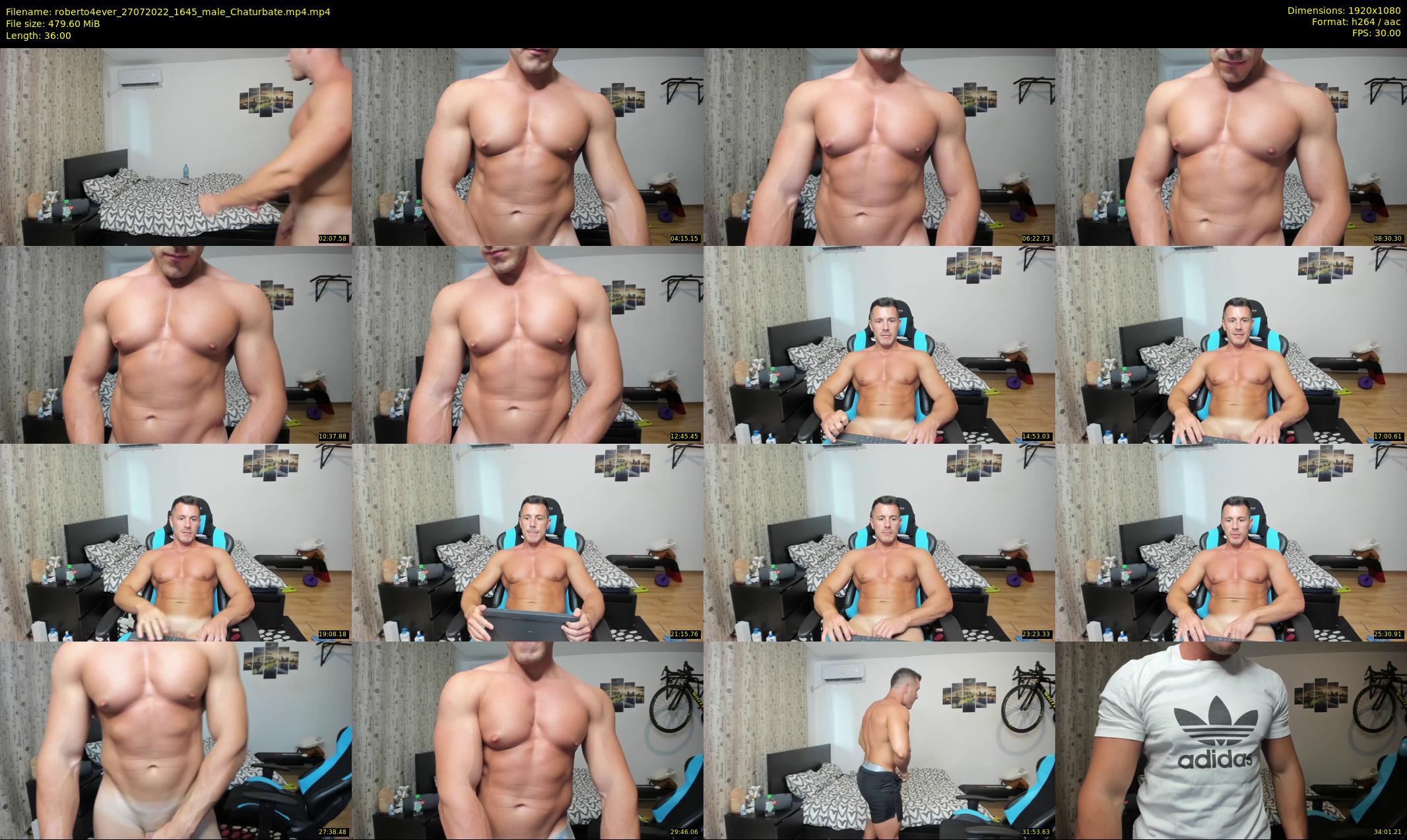 roberto4ever — 36 minute Chaturbate male cam show recording, 1080p, Jul 27, 2022
