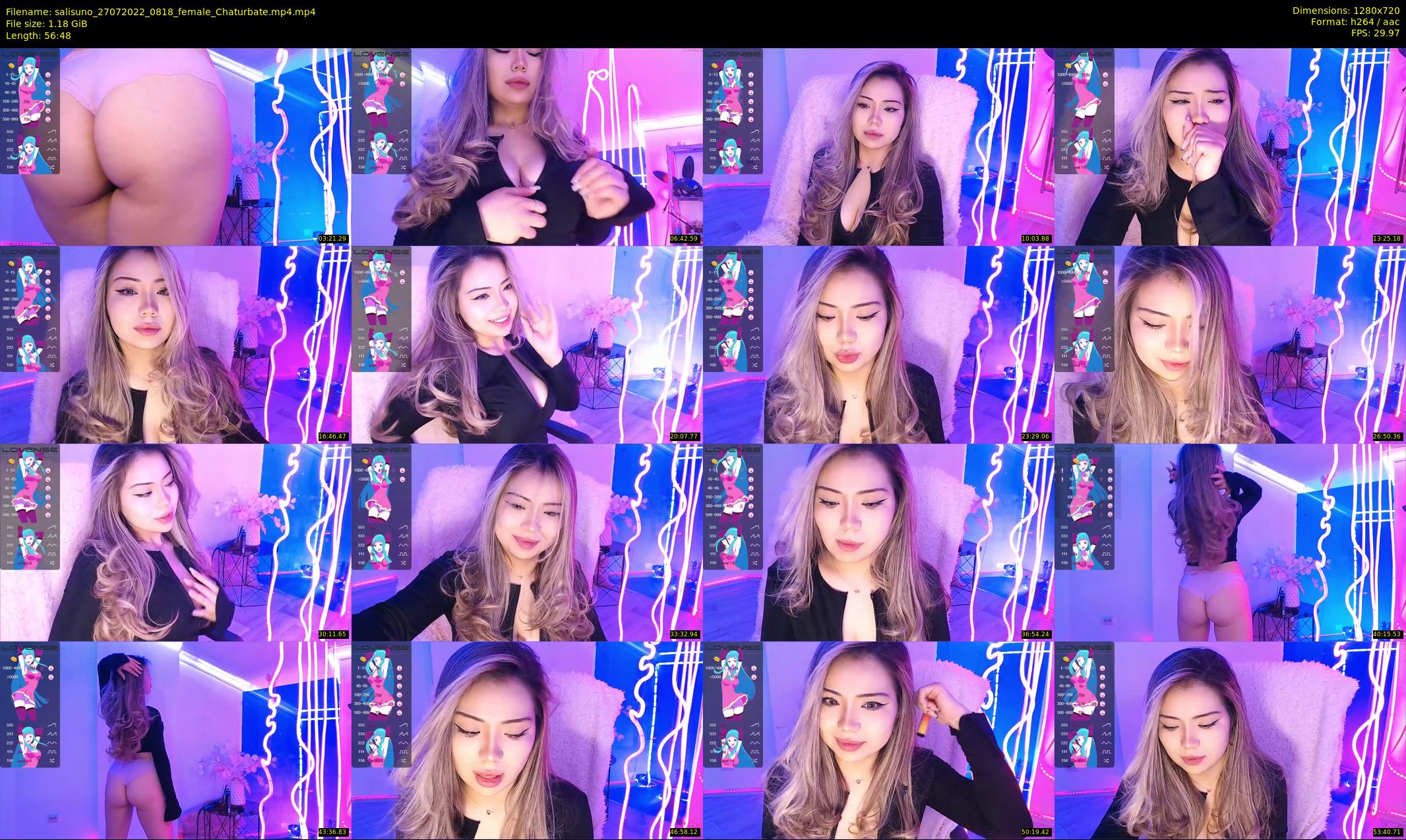 salisuno — 57 minute Chaturbate female cam show recording, 720p, Jul 27, 2022