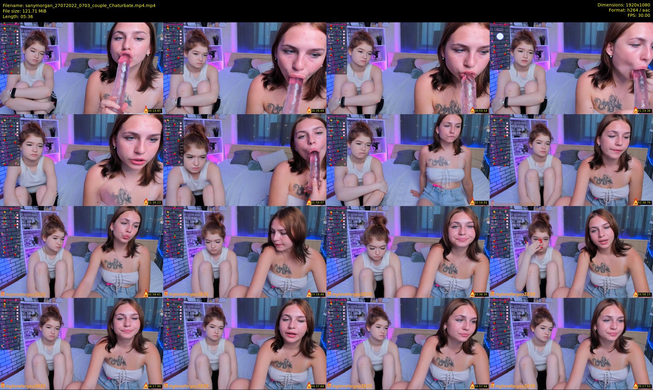 sanymorgan — 6 minute Chaturbate couple cam show recording, 1080p, Jul 27, 2022
