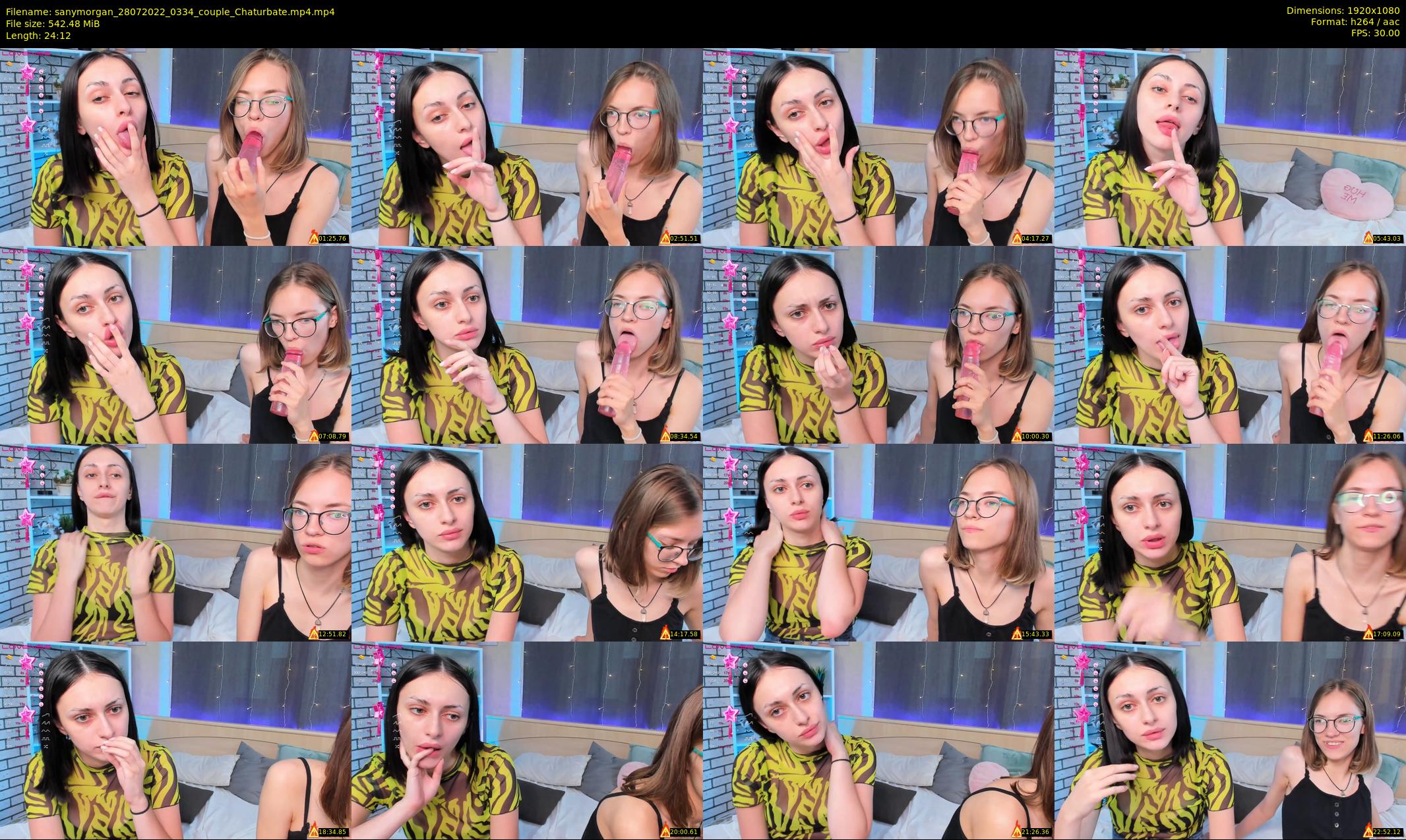 sanymorgan — 25 minute Chaturbate couple cam show recording, 1080p, Jul 28, 2022