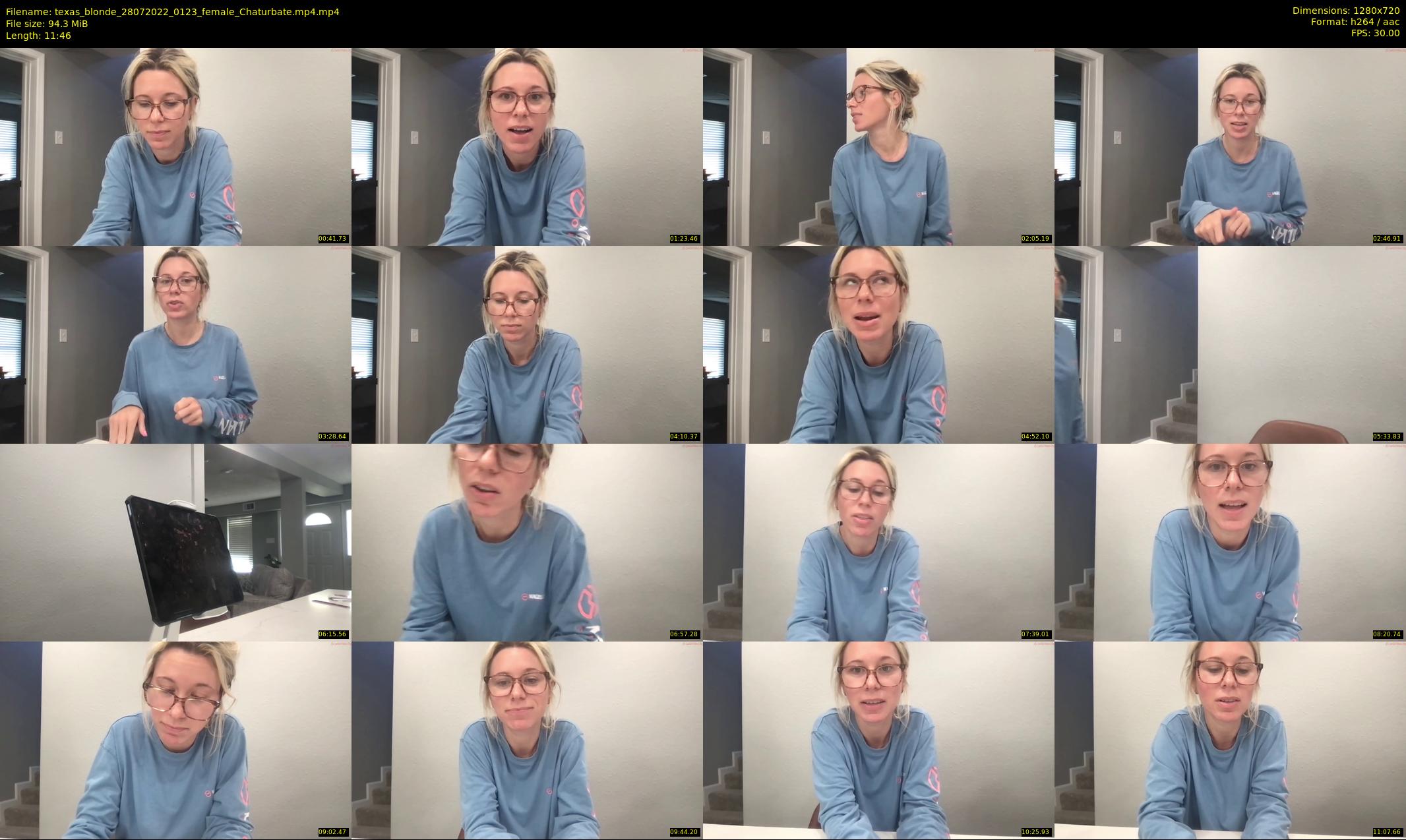 texas_blonde — 12 minute Chaturbate female cam show recording, 720p, Jul 28, 2022