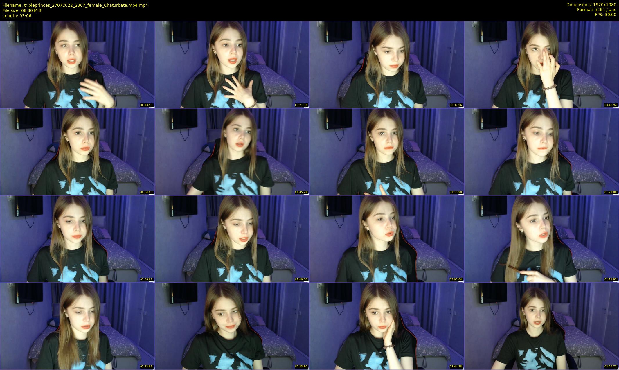 tripleprinces — 4 minute Chaturbate female cam show recording, 1080p, Jul 27, 2022