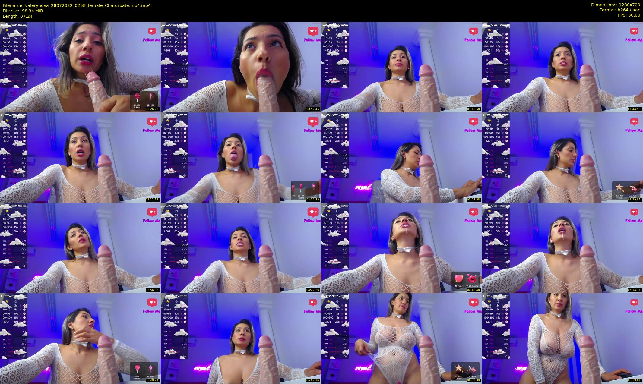 valerynova — 8 minute Chaturbate female cam show recording, 720p, Jul 28, 2022