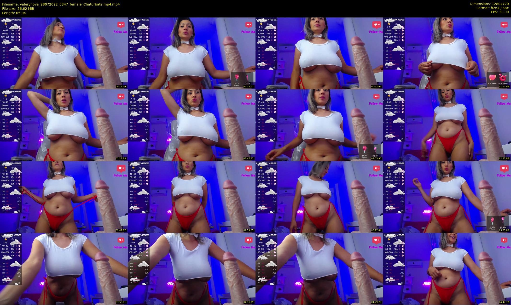 valerynova — 6 minute Chaturbate female cam show recording, 720p, Jul 28, 2022
