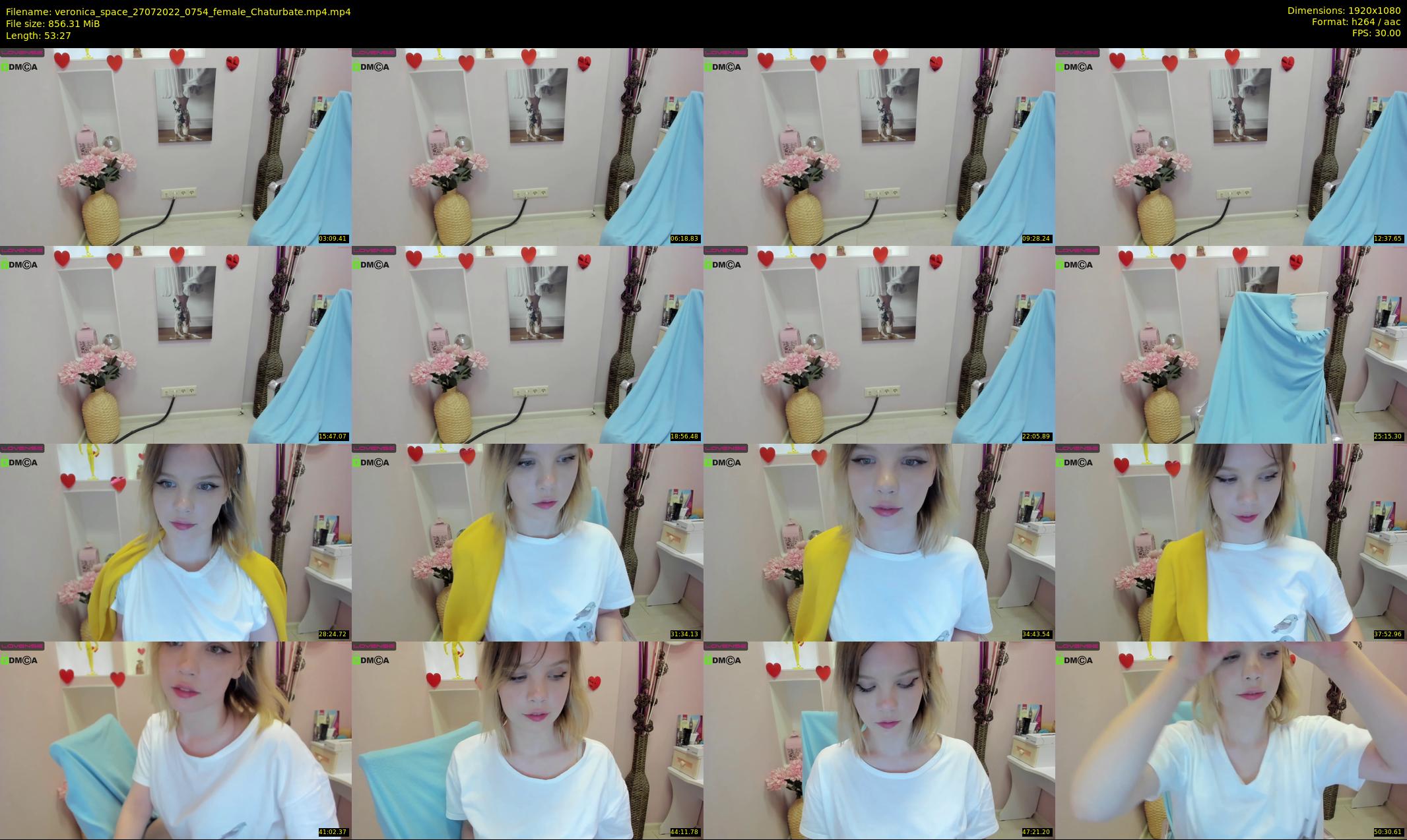 veronica_space — 54 minute Chaturbate female cam show recording, 1080p, Jul 27, 2022