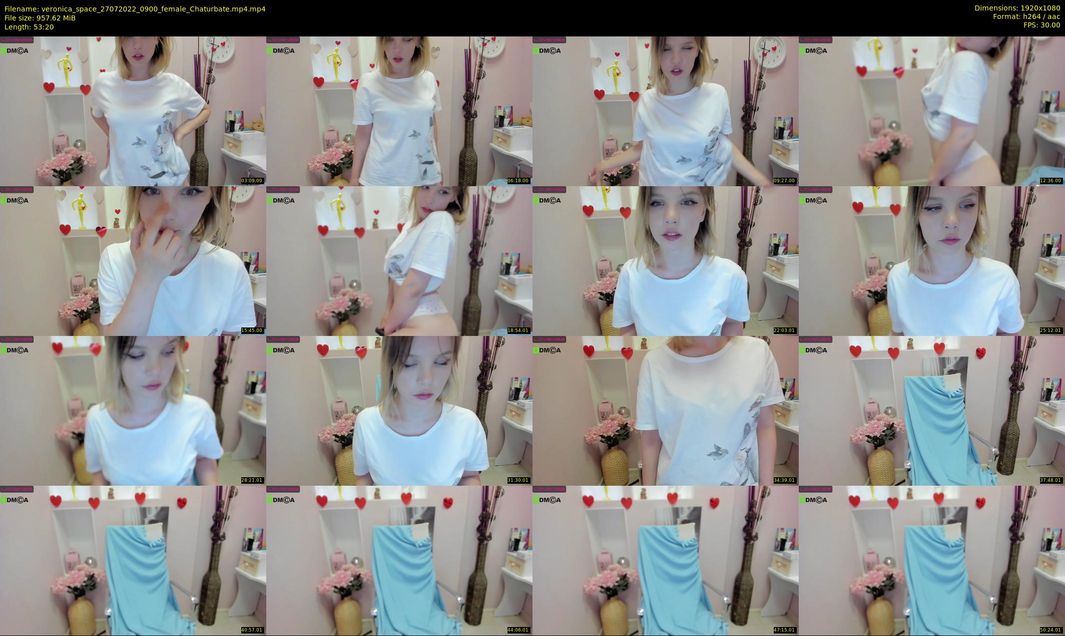 veronica_space — 54 minute Chaturbate female cam show recording, 1080p, Jul 27, 2022