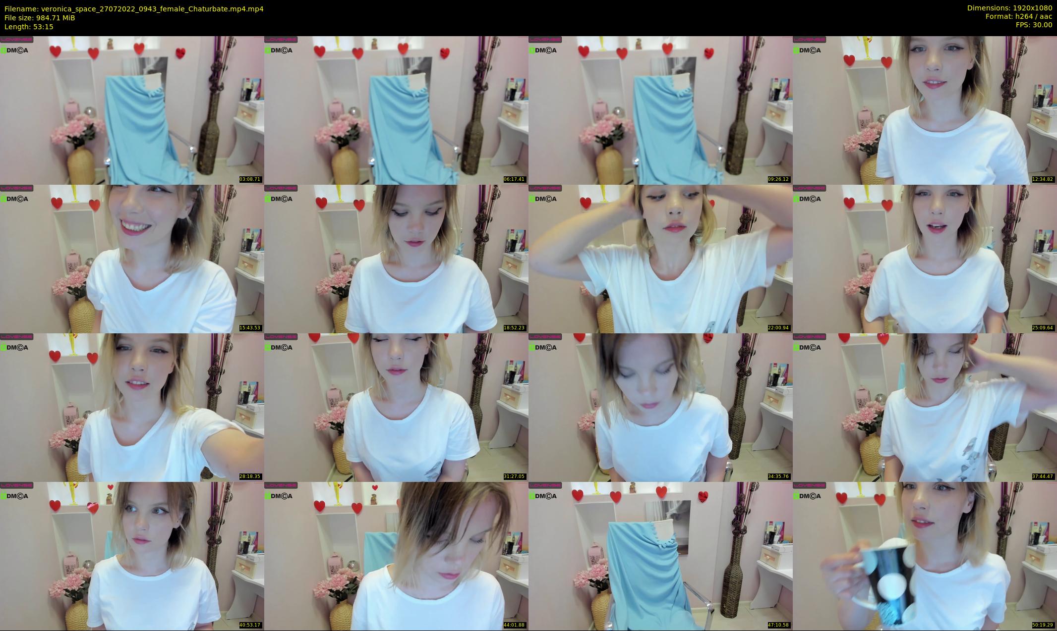 veronica_space — 54 minute Chaturbate female cam show recording, 1080p, Jul 27, 2022
