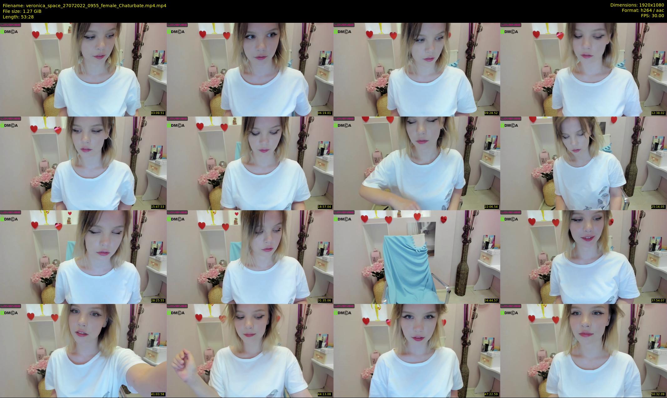 veronica_space — 54 minute Chaturbate female cam show recording, 1080p, Jul 27, 2022