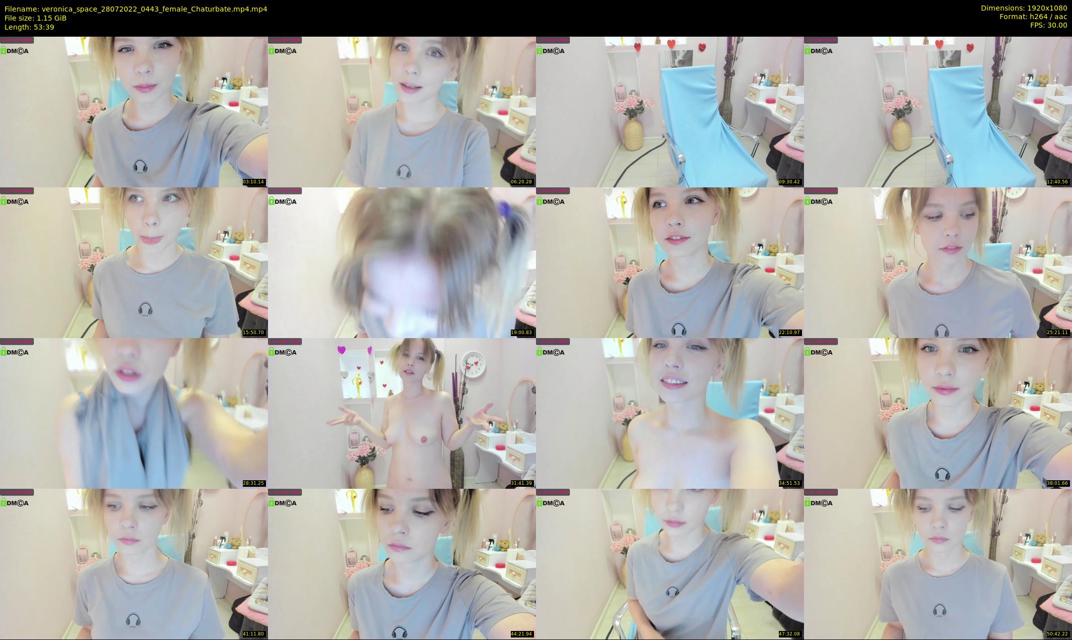 veronica_space — 54 minute Chaturbate female cam show recording, 1080p, Jul 28, 2022