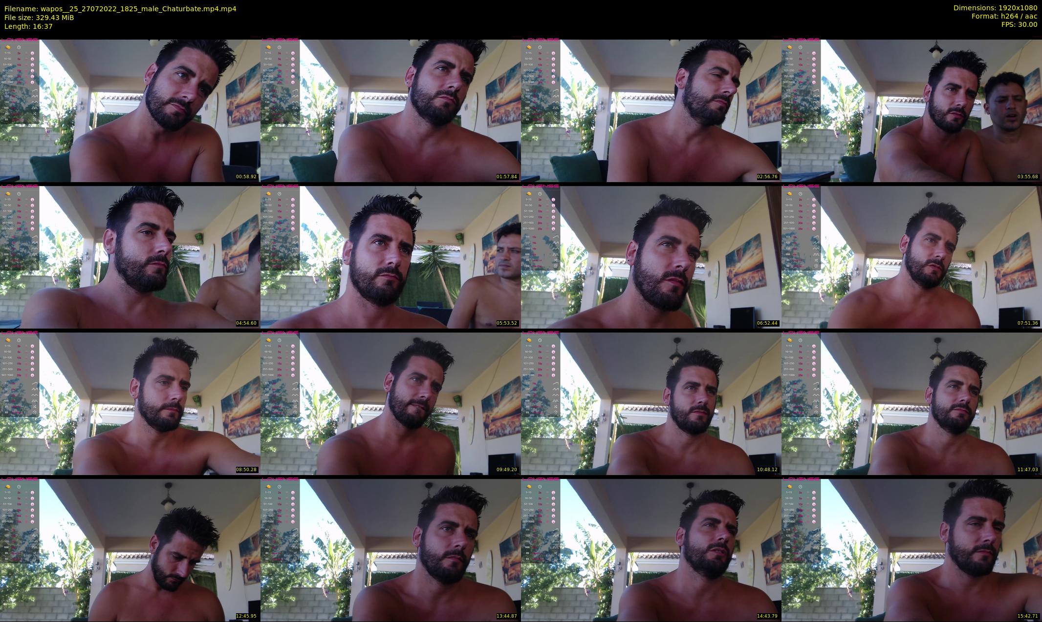 wapos__25 — 17 minute Chaturbate male cam show recording, 1080p, Jul 27, 2022