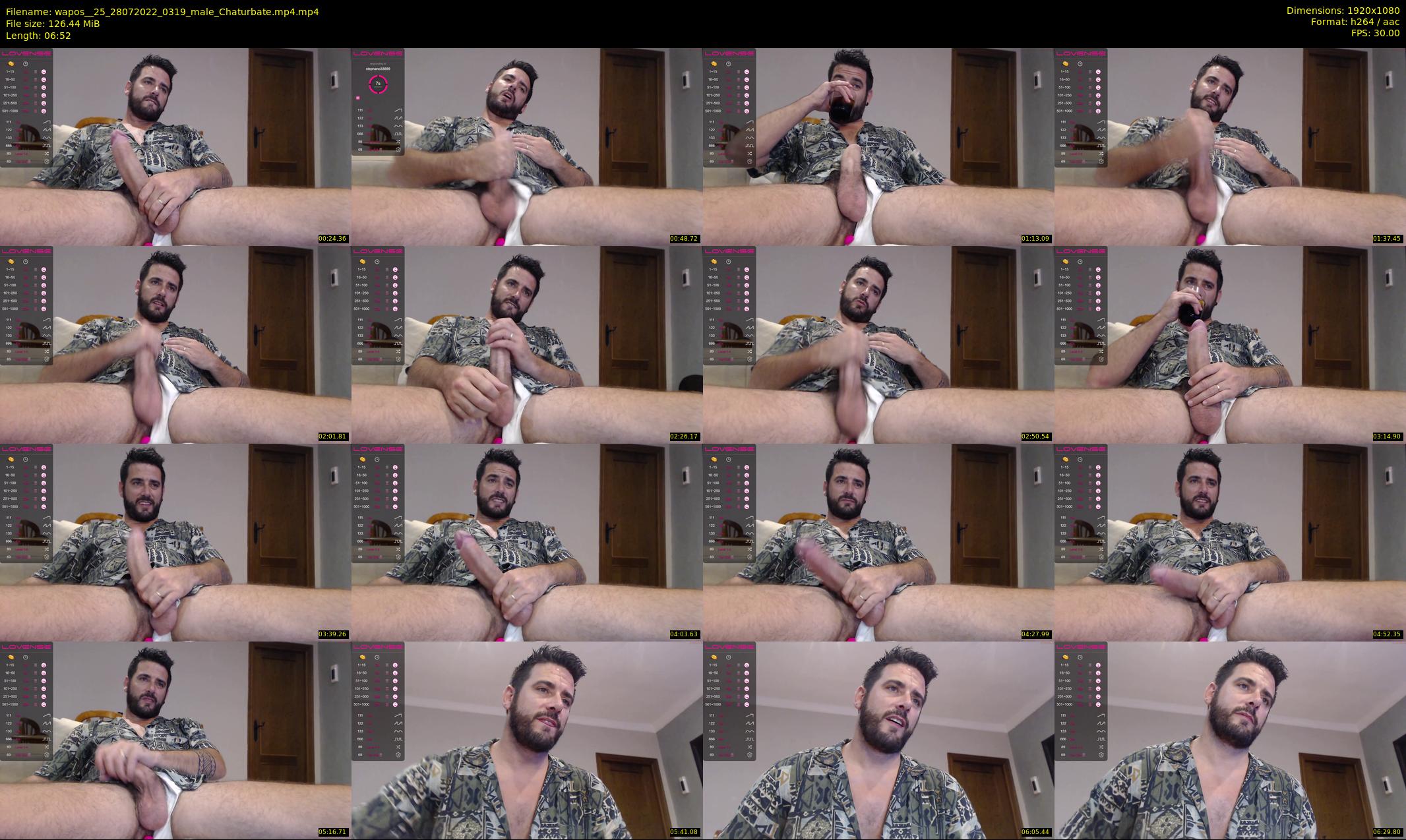 wapos__25 — 7 minute Chaturbate male cam show recording, 1080p, Jul 28, 2022