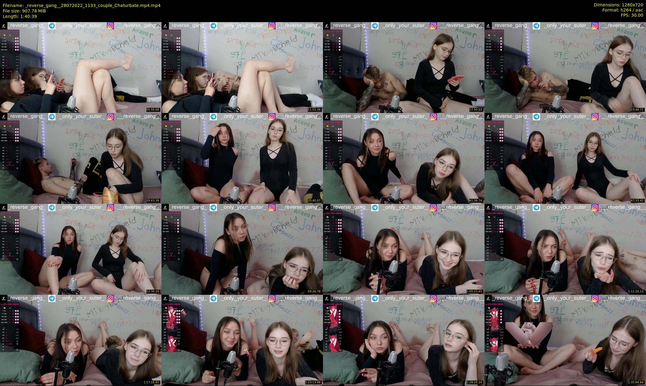 _reverse_gang_ — 101 minute Chaturbate couple cam show recording, 720p, Jul 28, 2022