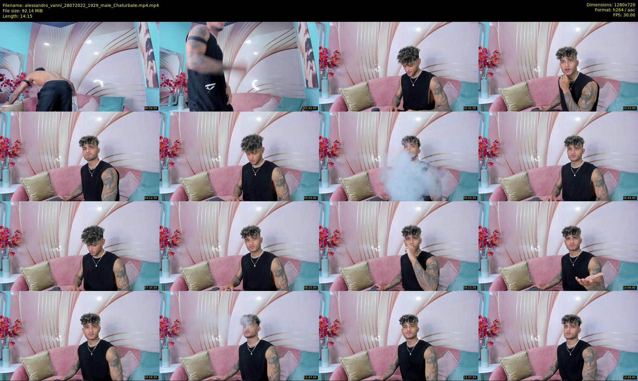 alessandro_vanni — 15 minute Chaturbate male cam show recording, 720p, Jul 28, 2022
