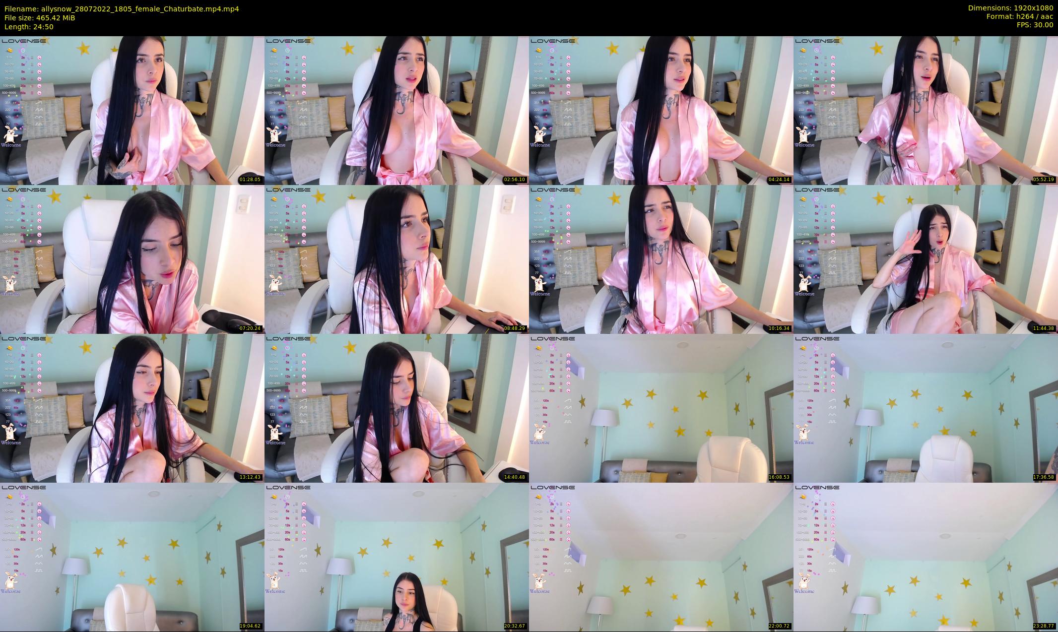 allysnow — 25 minute Chaturbate female cam show recording, 1080p, Jul 28, 2022