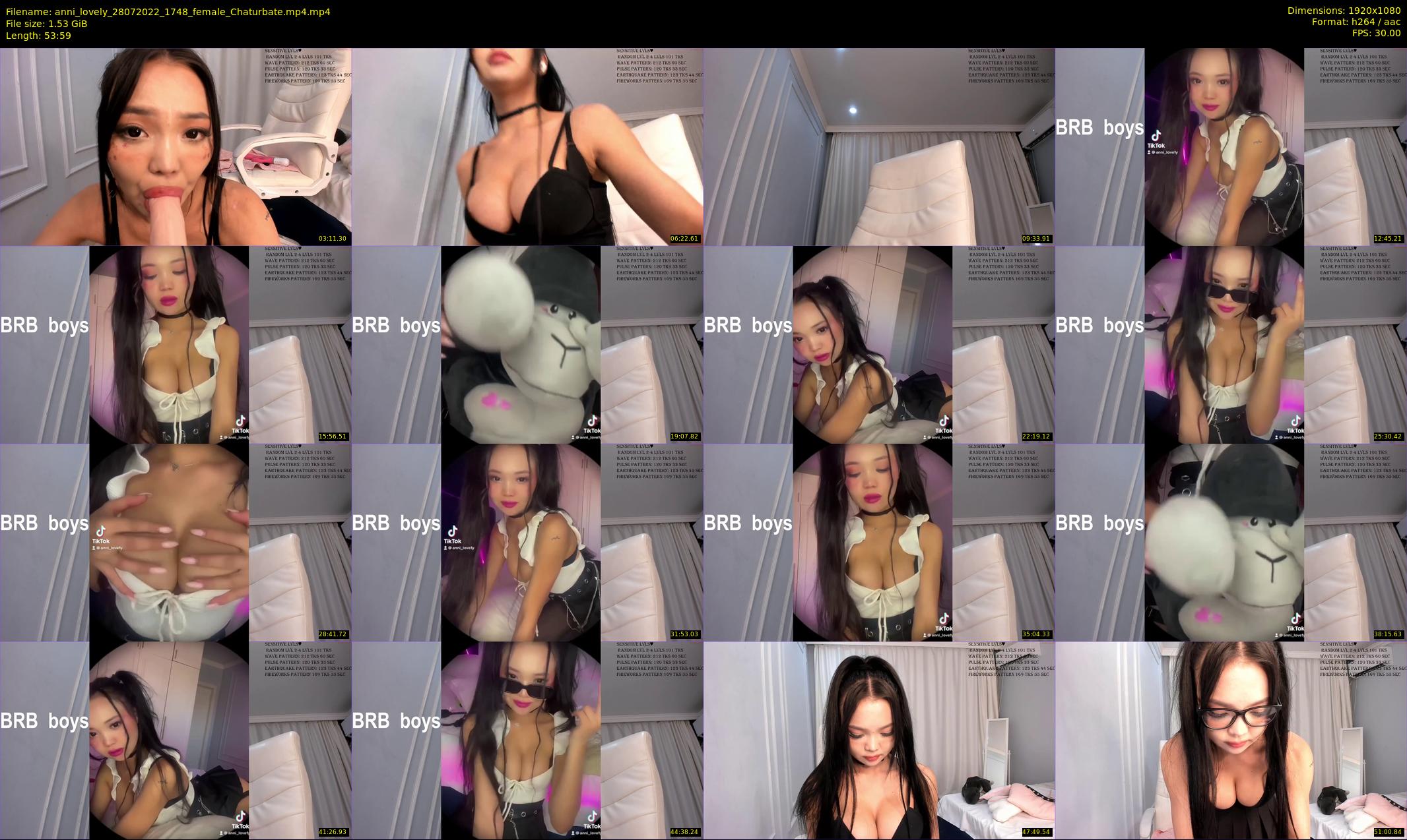 anni_lovely — 54 minute Chaturbate female cam show recording, 1080p, Jul 28, 2022