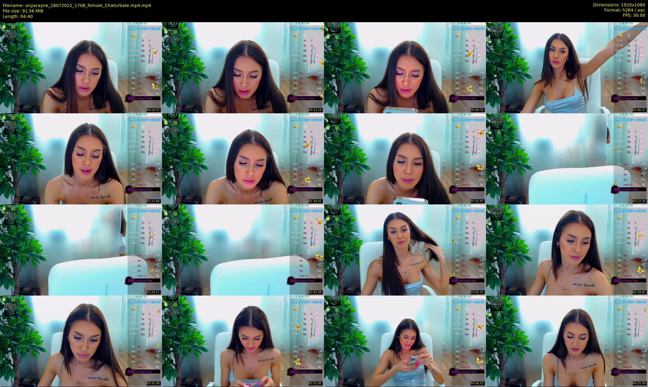 anyarayne — 5 minute Chaturbate female cam show recording, 1080p, Jul 28, 2022