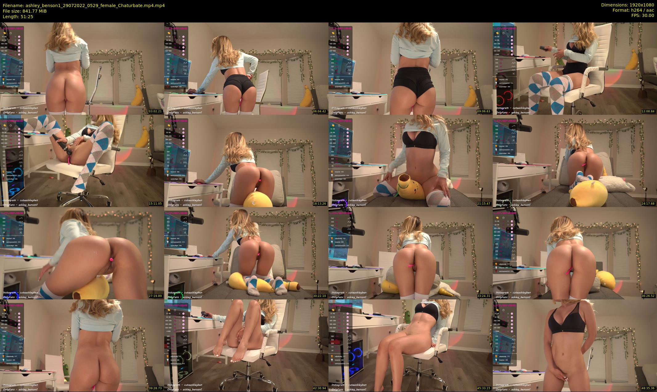 ashley_benson1 — 52 minute Chaturbate female cam show recording, 1080p, Jul 29, 2022