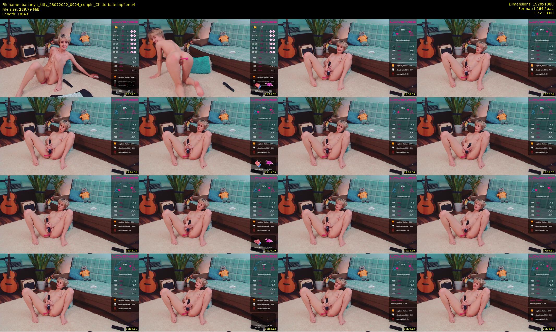 bananya_kitty — 11 minute Chaturbate couple cam show recording, 1080p, Jul 28, 2022