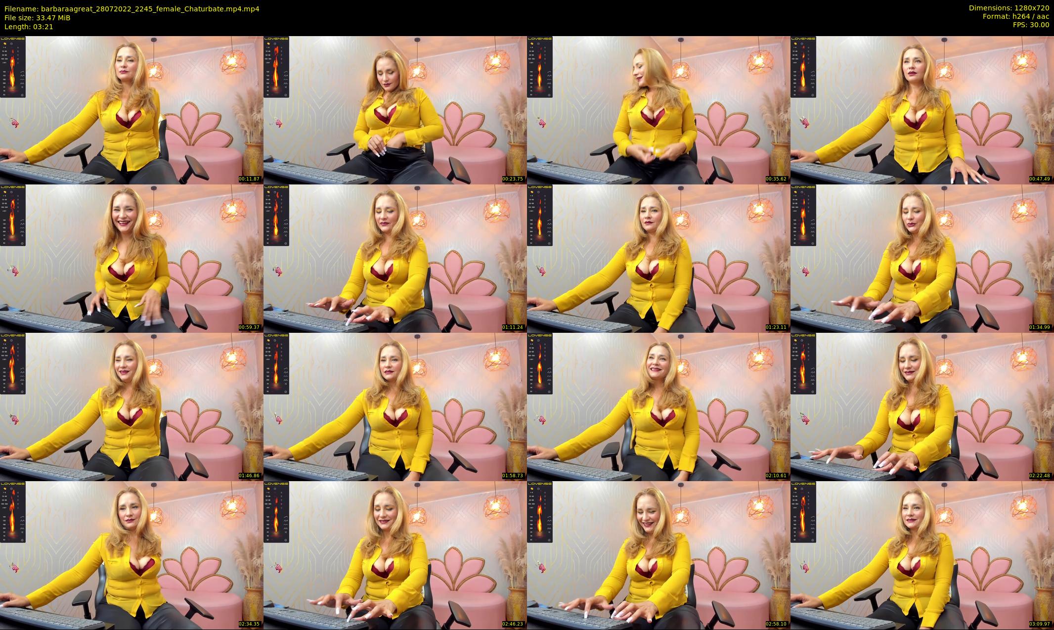 barbaraagreat — 4 minute Chaturbate female cam show recording, 720p, Jul 28, 2022