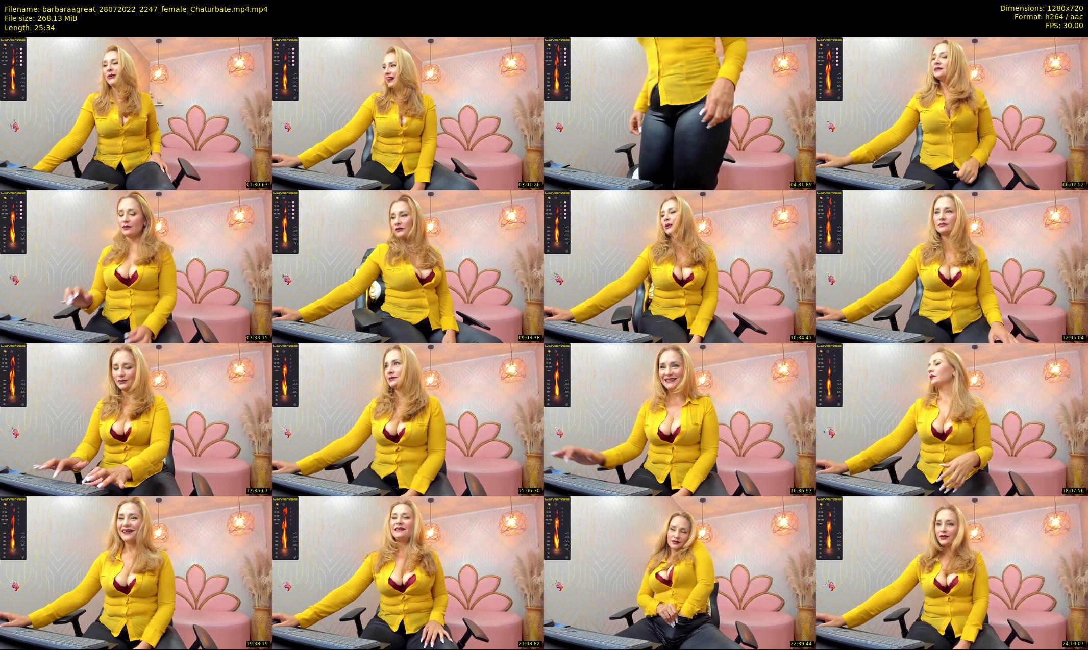 barbaraagreat — 26 minute Chaturbate female cam show recording, 720p, Jul 28, 2022