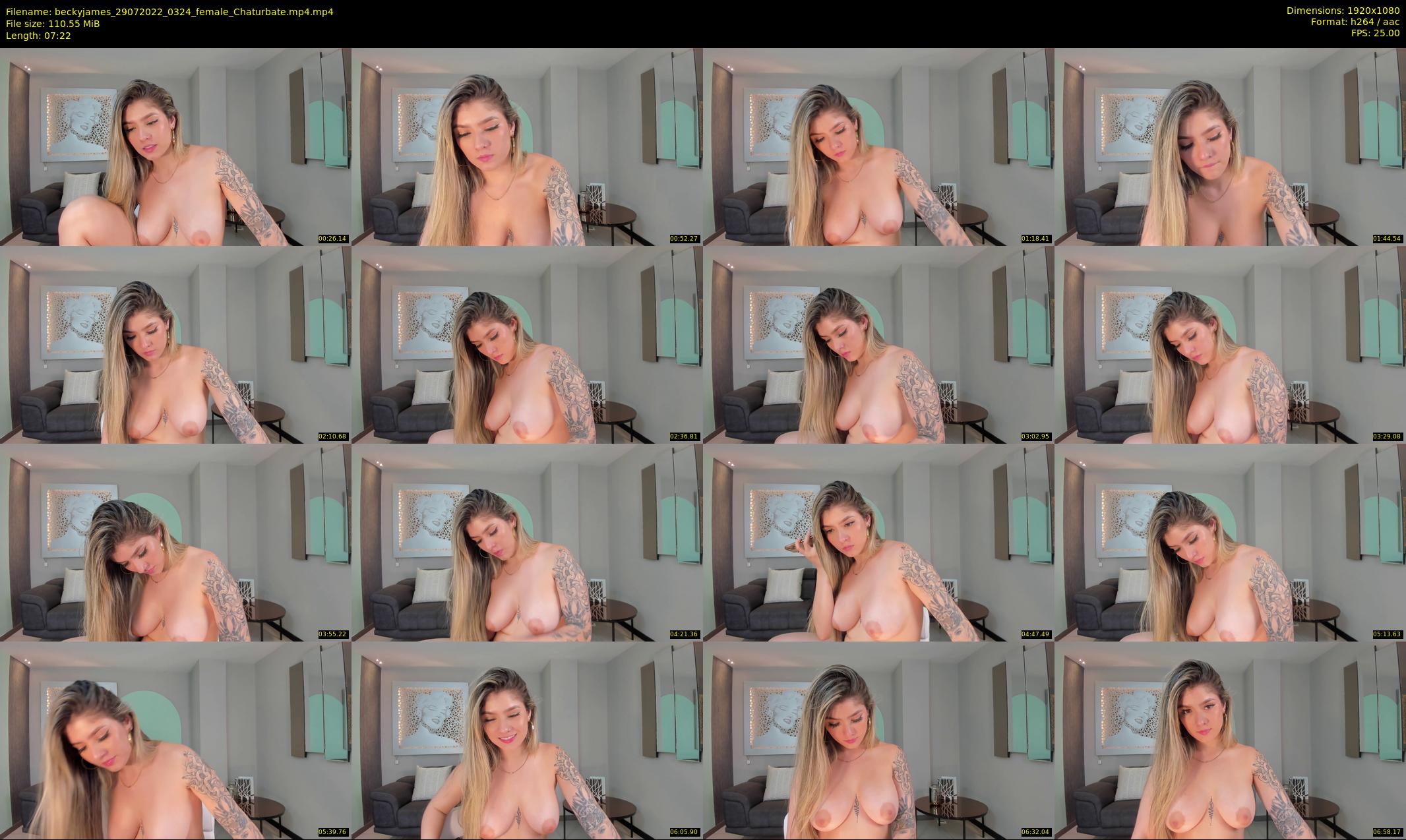 beckyjames — 8 minute Chaturbate female cam show recording, 1080p, Jul 29, 2022