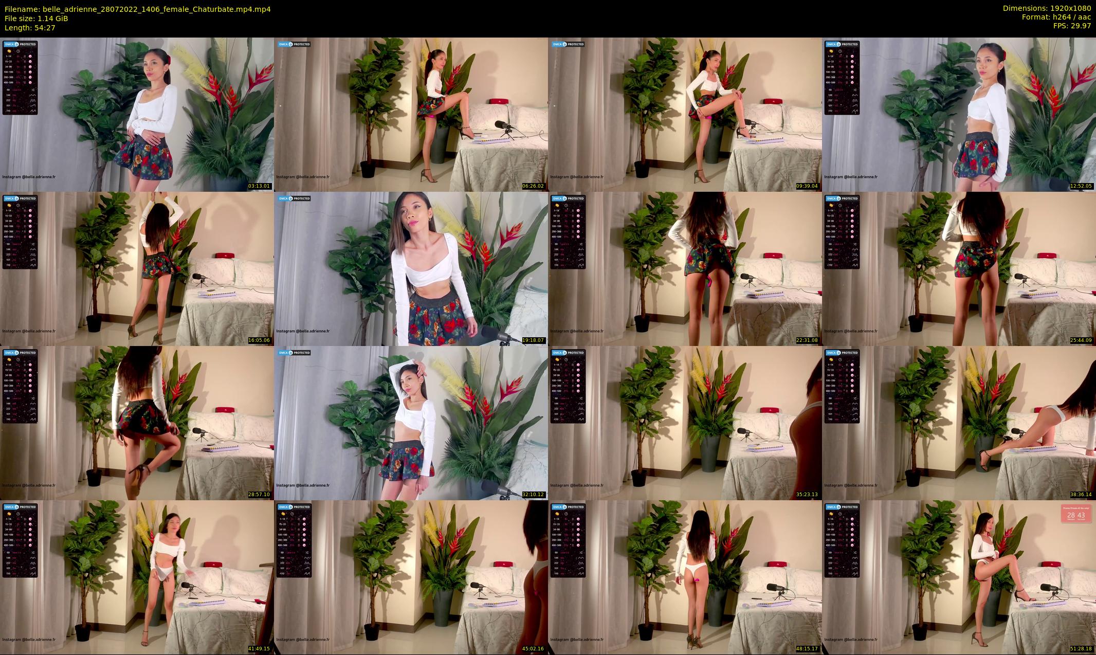 belle_adrienne — 55 minute Chaturbate couple cam show recording, 1080p, Jul 28, 2022