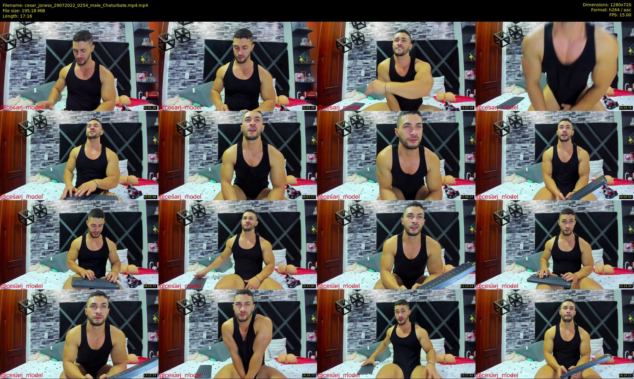 cesar_joness — 18 minute Chaturbate male cam show recording, 720p, Jul 29, 2022