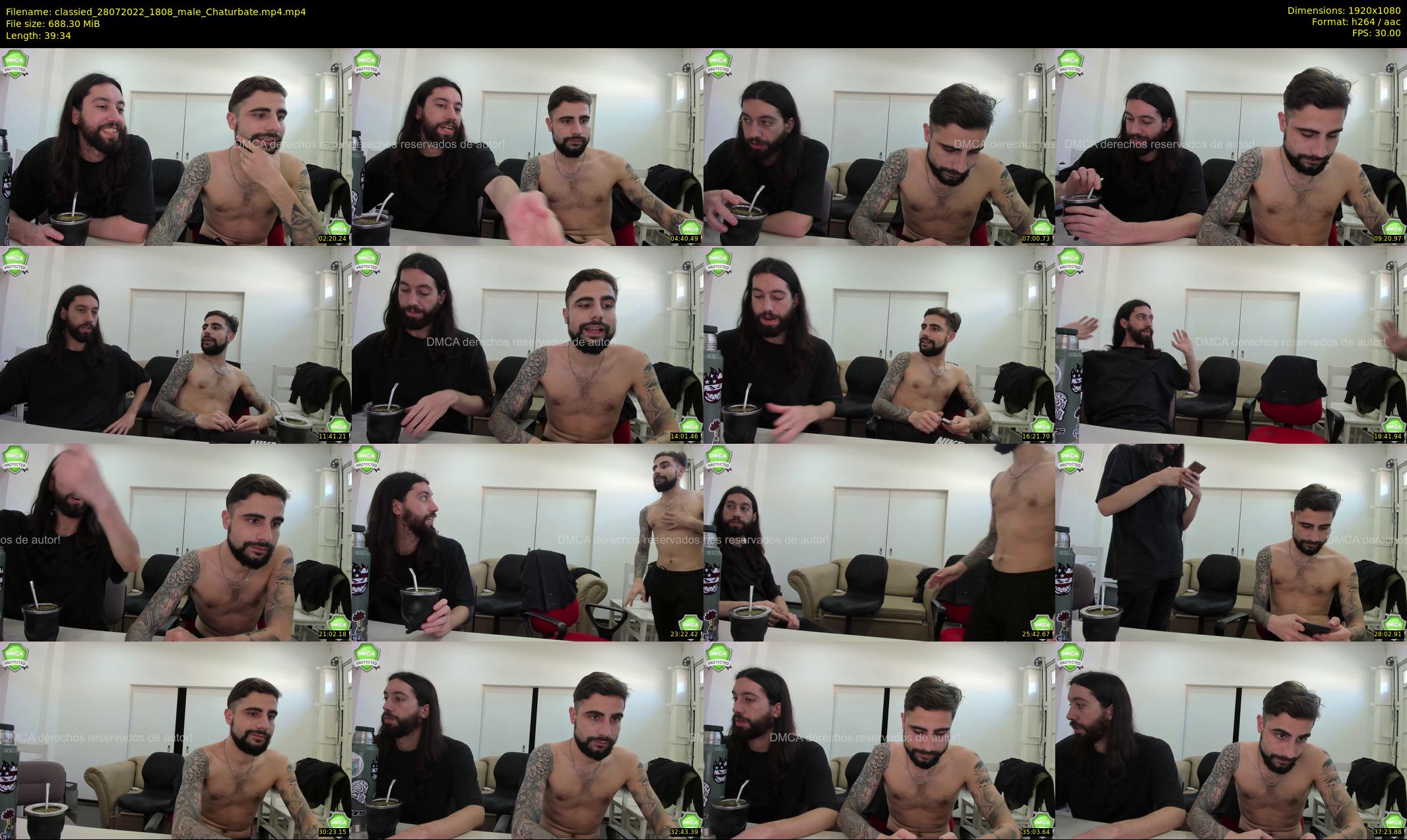 classied — 40 minute Chaturbate male cam show recording, 1080p, Jul 28, 2022