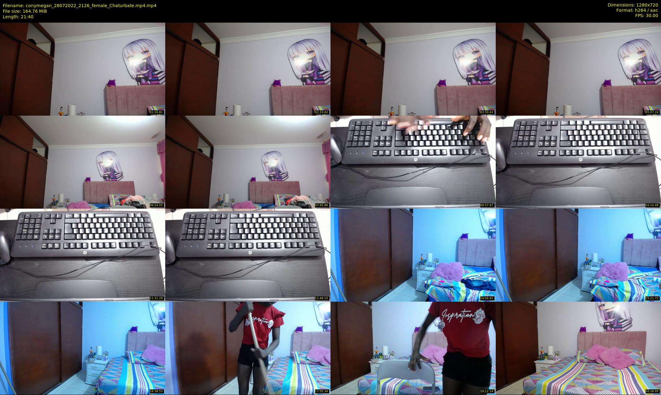 conymegan — 22 minute Chaturbate female cam show recording, 720p, Jul 28, 2022