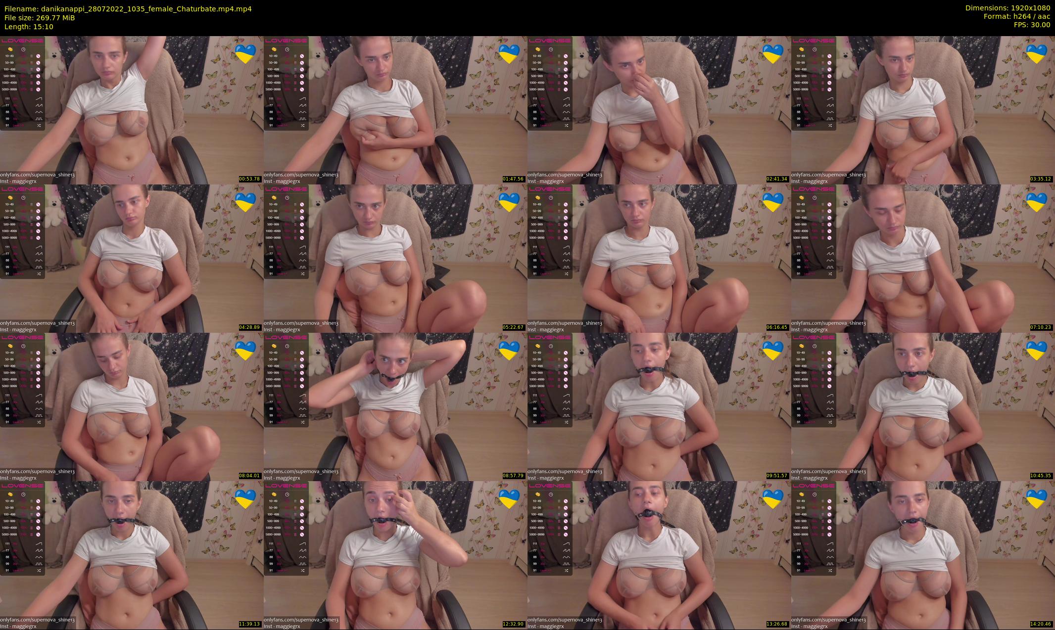 danikanappi — 16 minute Chaturbate female cam show recording, 1080p, Jul 28, 2022