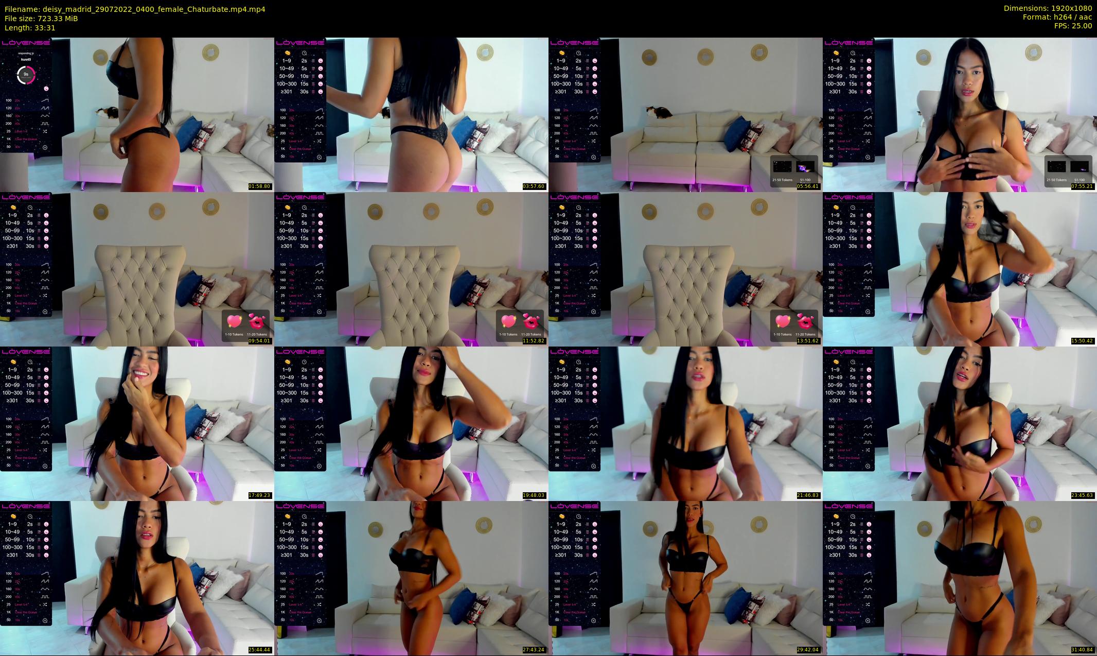 deisy_madrid — 34 minute Chaturbate female cam show recording, 1080p, Jul 29, 2022