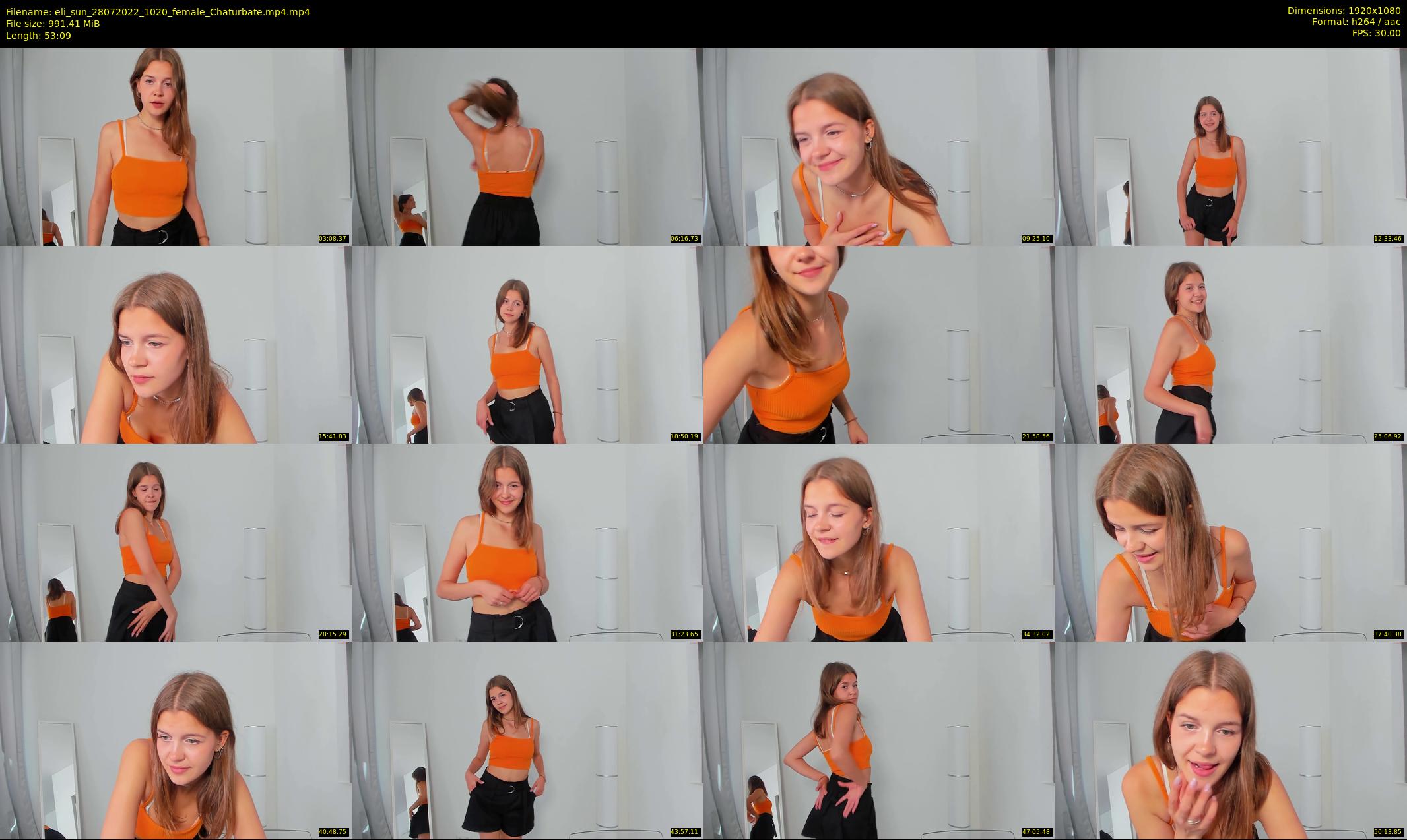 eli_sun — 54 minute Chaturbate female cam show recording, 1080p, Jul 28, 2022