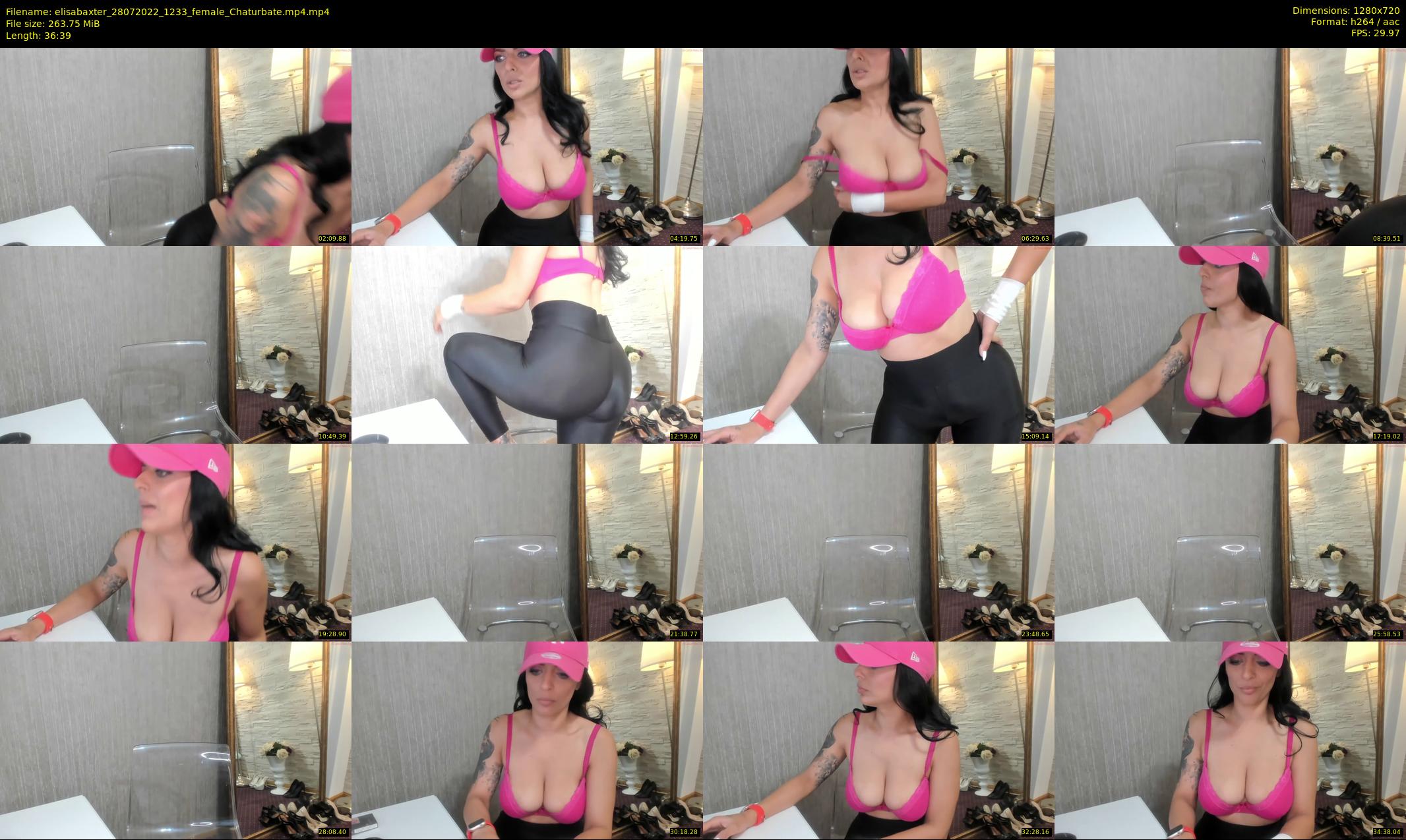 elisabaxter — 37 minute Chaturbate female cam show recording, 720p, Jul 28, 2022