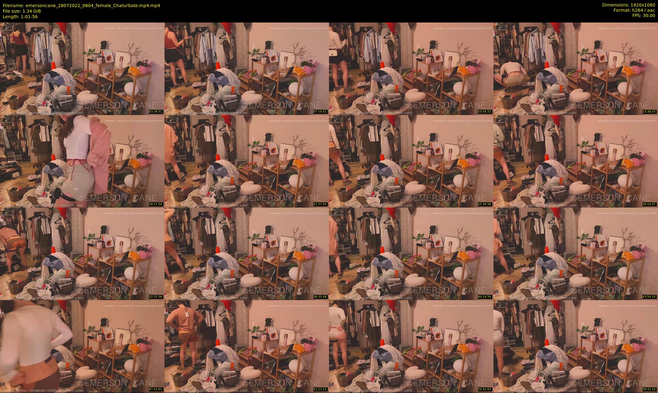 emersoncane — 62 minute Chaturbate female cam show recording, 1080p, Jul 28, 2022
