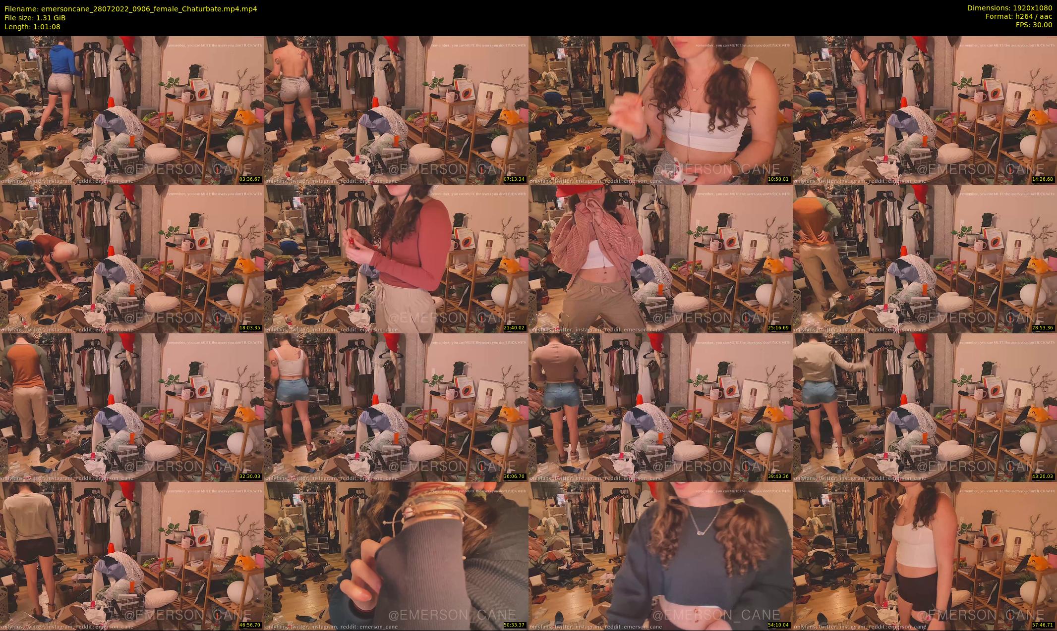 emersoncane — 62 minute Chaturbate female cam show recording, 1080p, Jul 28, 2022