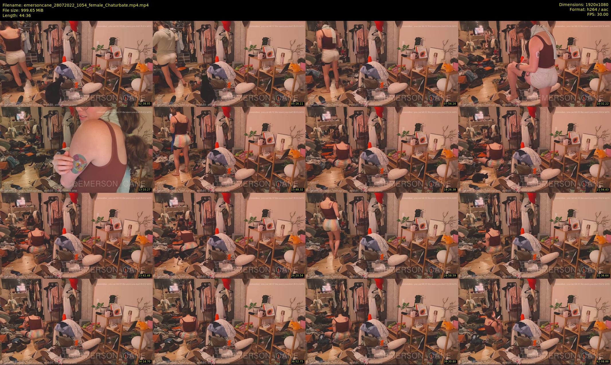 emersoncane — 45 minute Chaturbate female cam show recording, 1080p, Jul 28, 2022