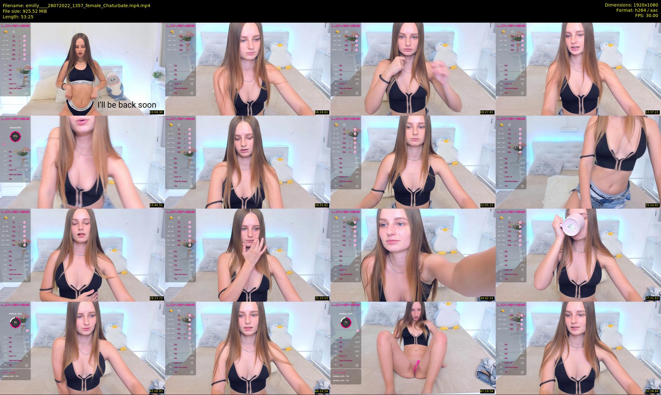 emilly___ — 54 minute Chaturbate female cam show recording, 1080p, Jul 28, 2022