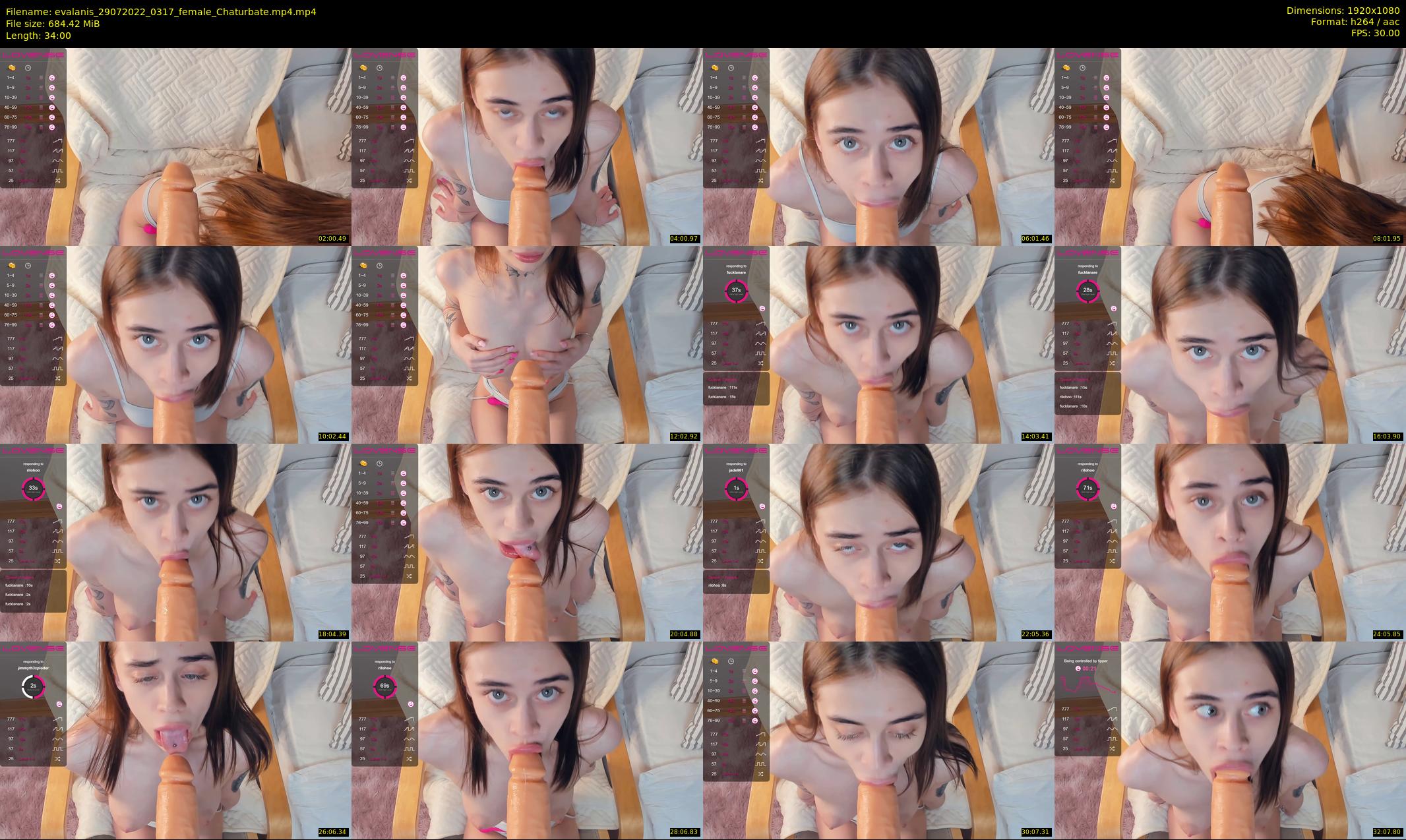 evalanis — 34 minute Chaturbate couple cam show recording, 1080p, Jul 29, 2022