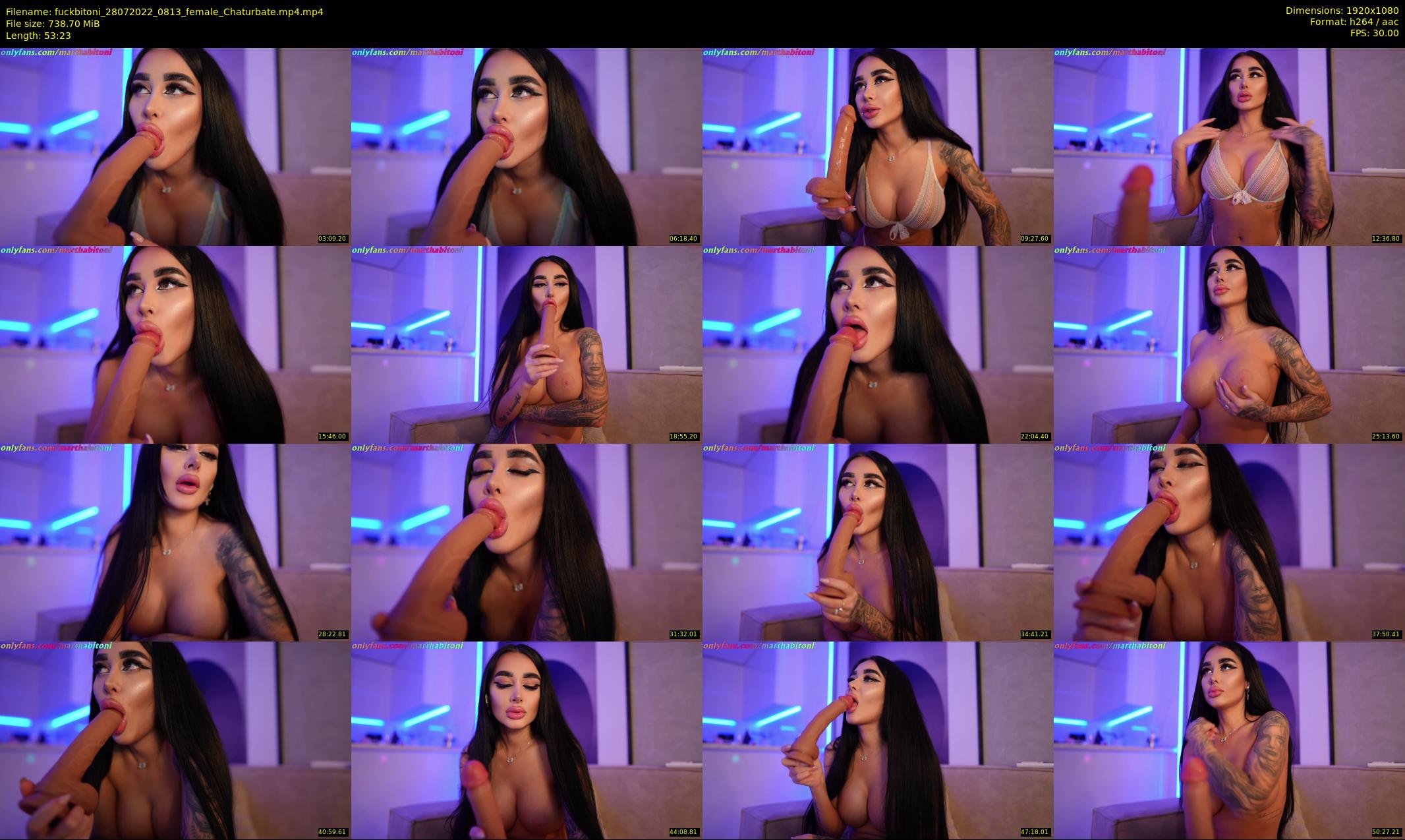 fuckbitoni — 54 minute Chaturbate couple cam show recording, 1080p, Jul 28, 2022