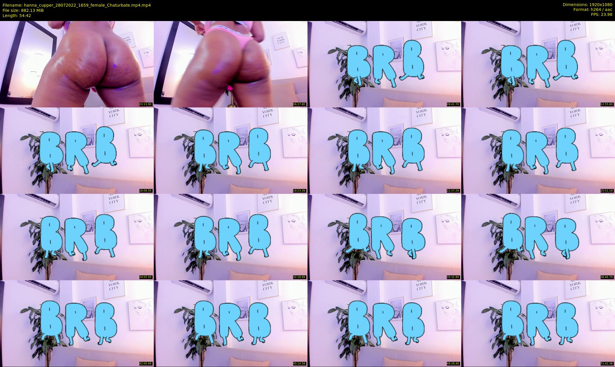 hanna_cupper — 55 minute Chaturbate female cam show recording, 1080p, Jul 28, 2022