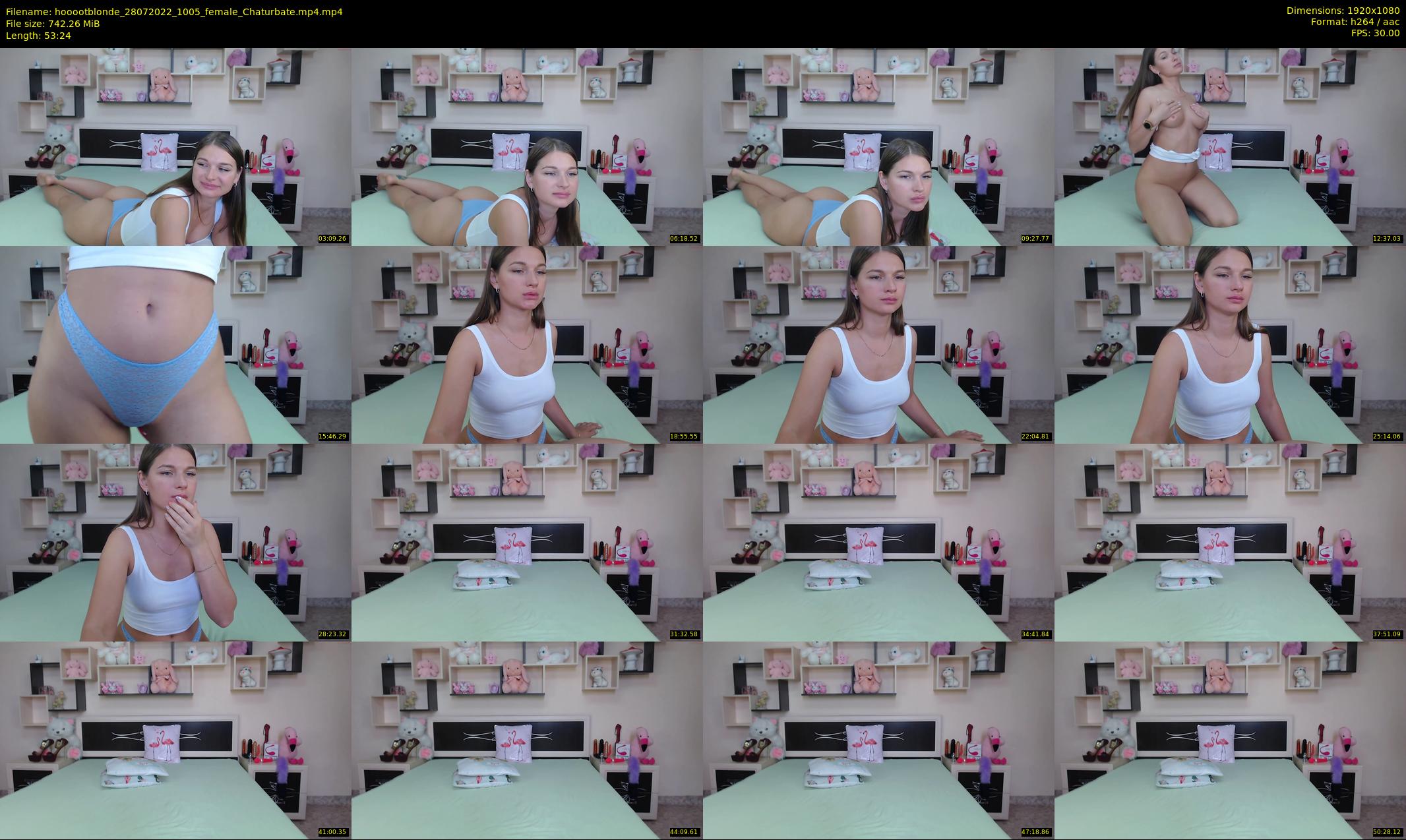 hooootblonde — 54 minute Chaturbate female cam show recording, 1080p, Jul 28, 2022