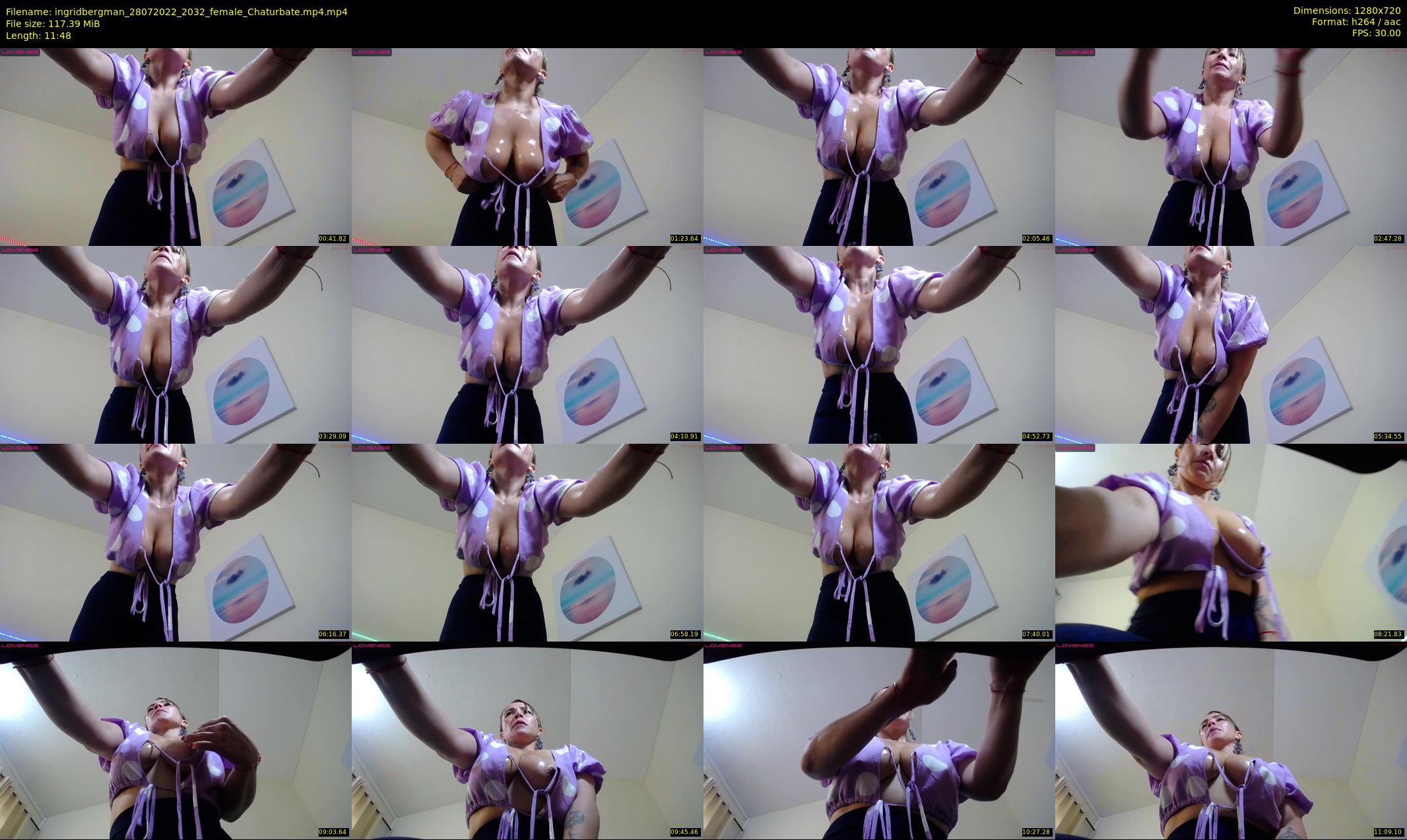 ingridbergman — 12 minute Chaturbate female cam show recording, 720p, Jul 28, 2022