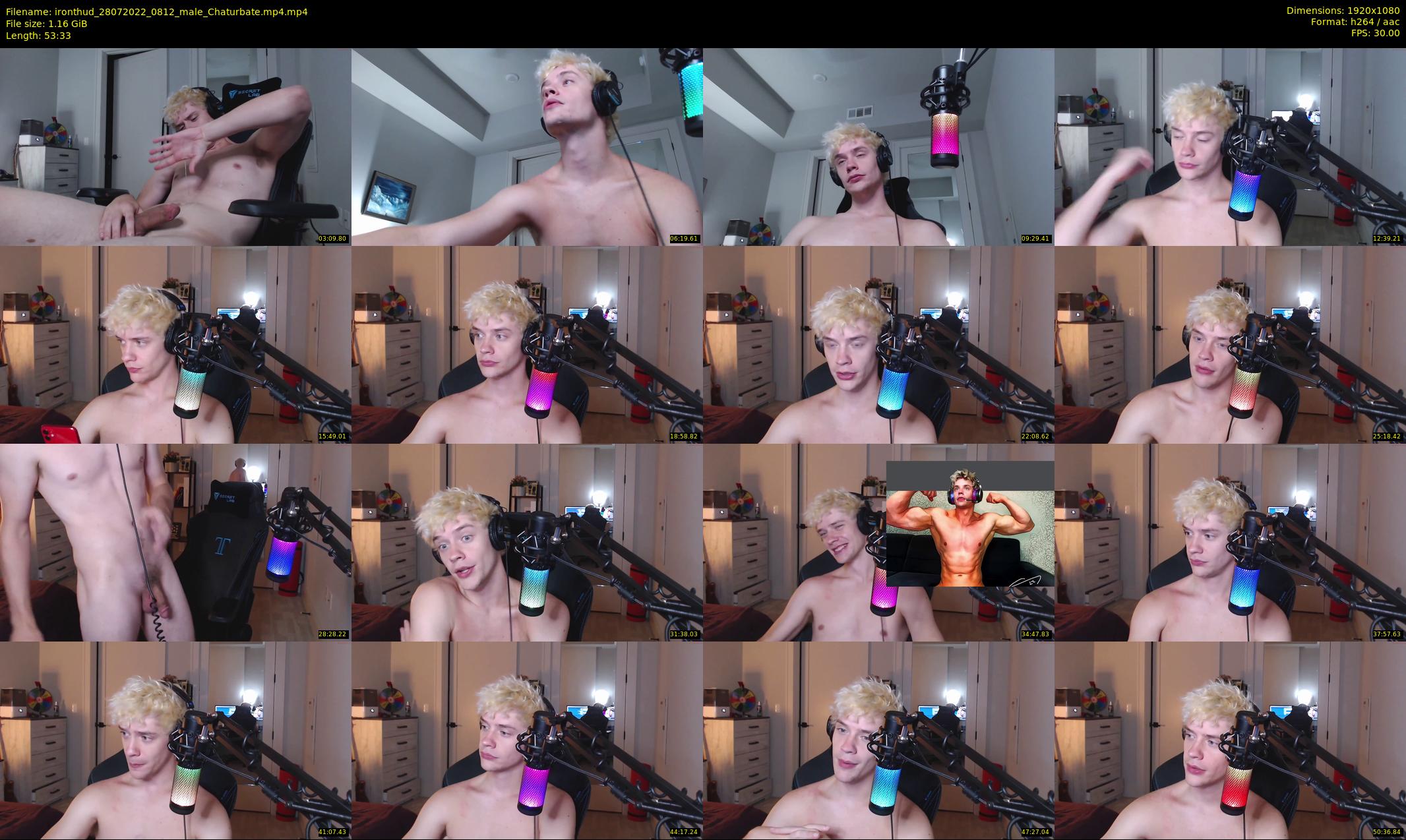 ironthud — 54 minute Chaturbate male cam show recording, 1080p, Jul 28, 2022